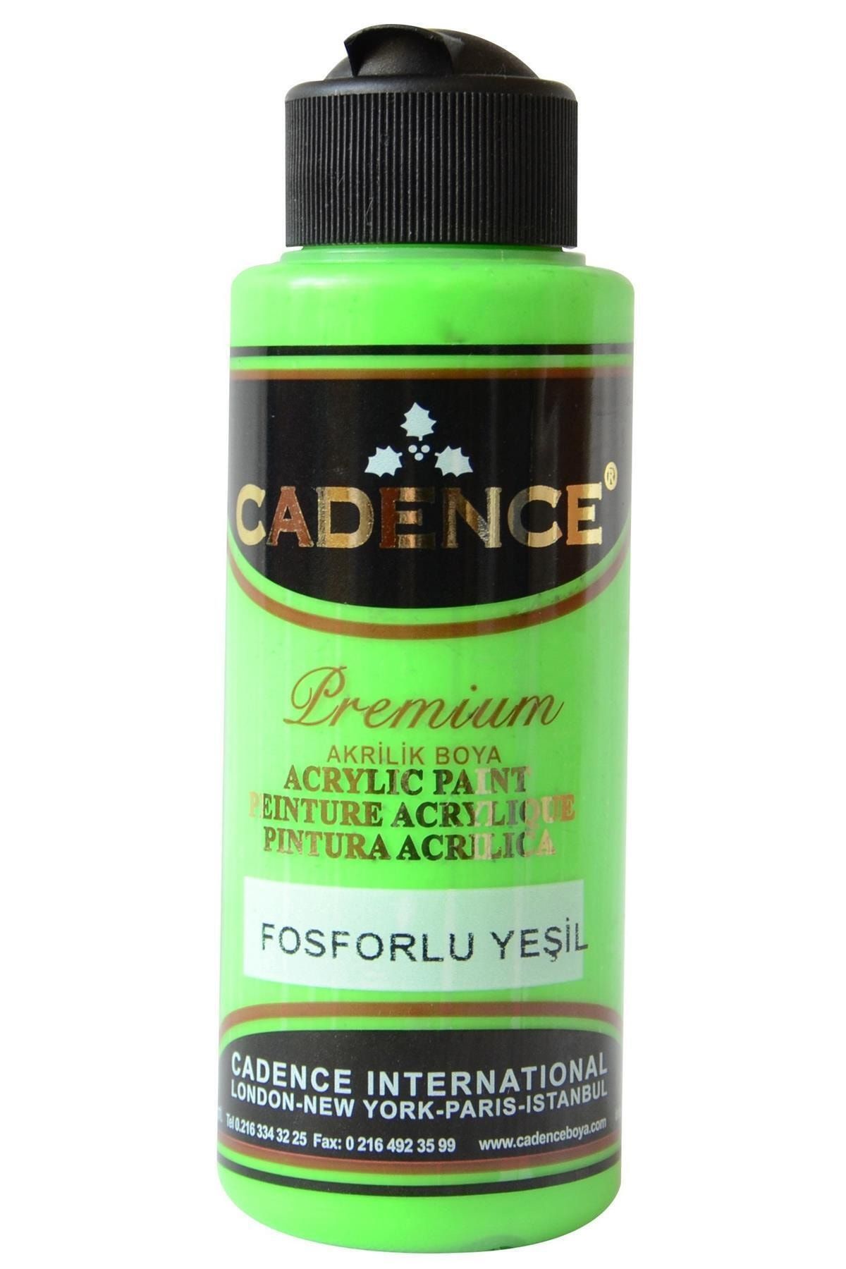 Cadence Premium 120 ml Fosforlu Yeşil Akrilik Boya