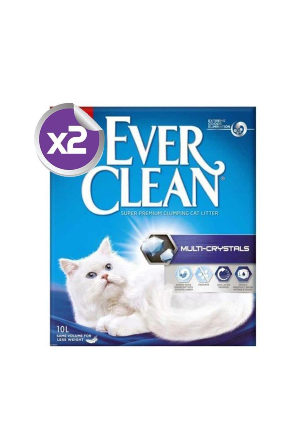 Ever Clean Multi Crystal Blend Multi Kristal Kedi Kumu 10 Lt X2 Adet