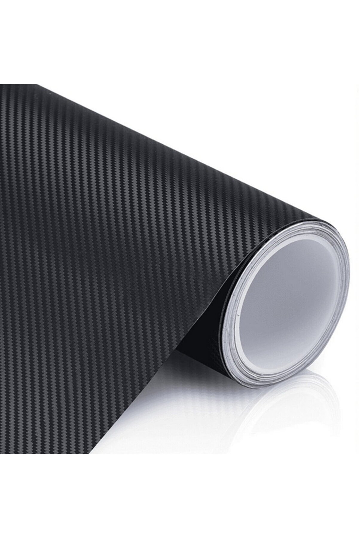 Otografik Siyah Karbon Kaplama Folyo - Hava Kanallı Süper Ürün 25cm X 100cm