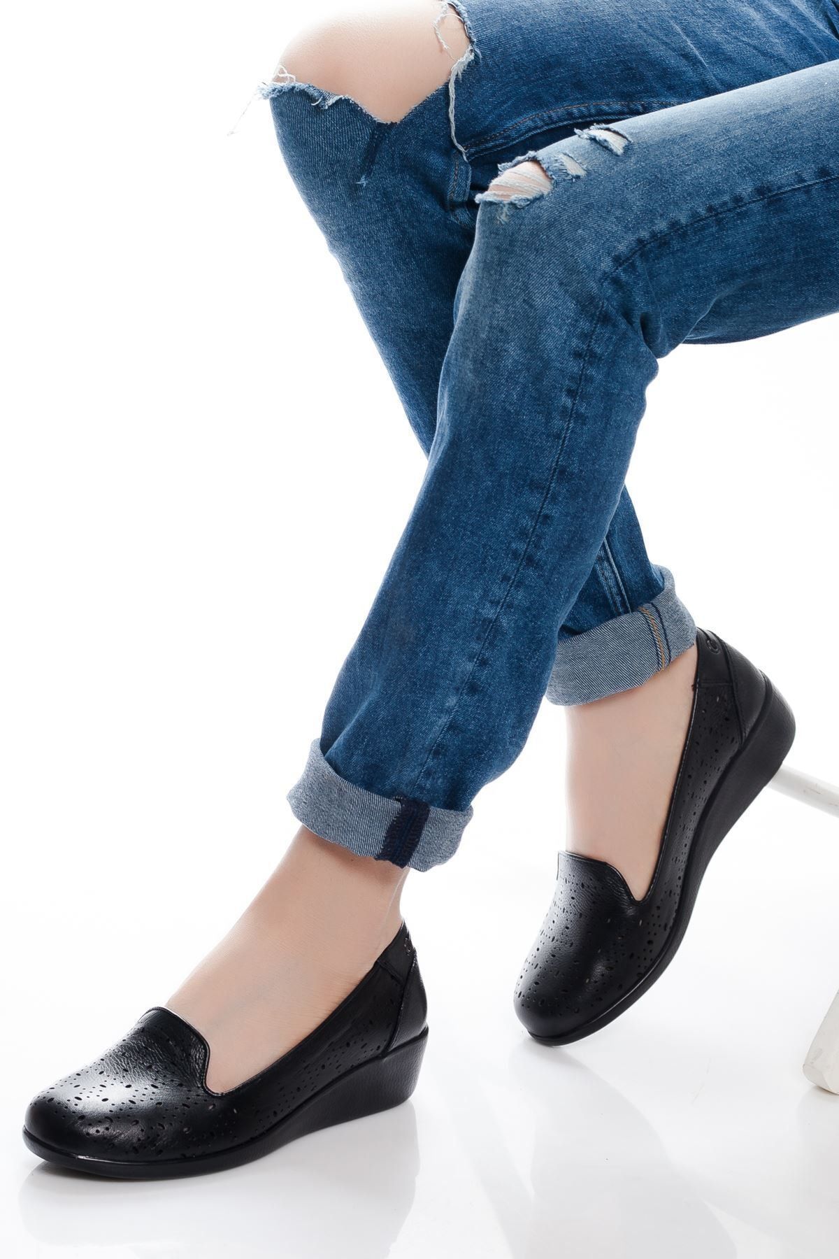 derithy -hakiki Deri Klasik Ayakkabı-siyah
