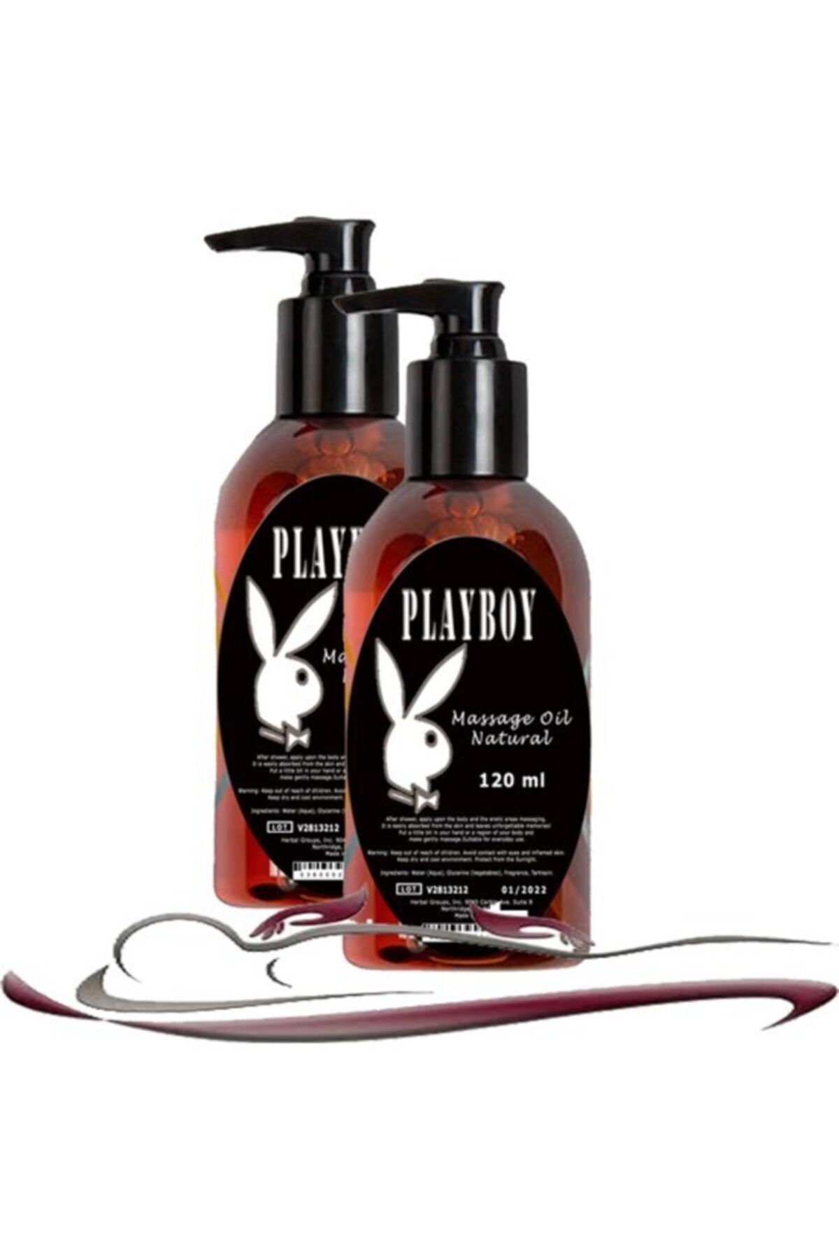 Playboy Natural Erkek Istek Arttırıcı Rahatlatıcılı Vücut Masaj 120 Ml 2 Adet