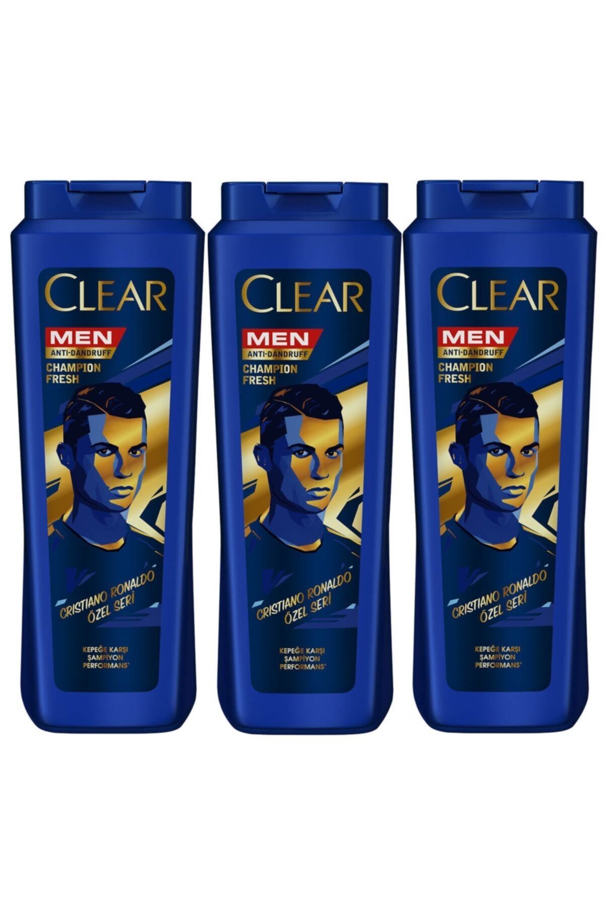 Clear Men Ronaldo Özel Seri Men Champıon Fresh 3x500 ml 3 Lü Set
