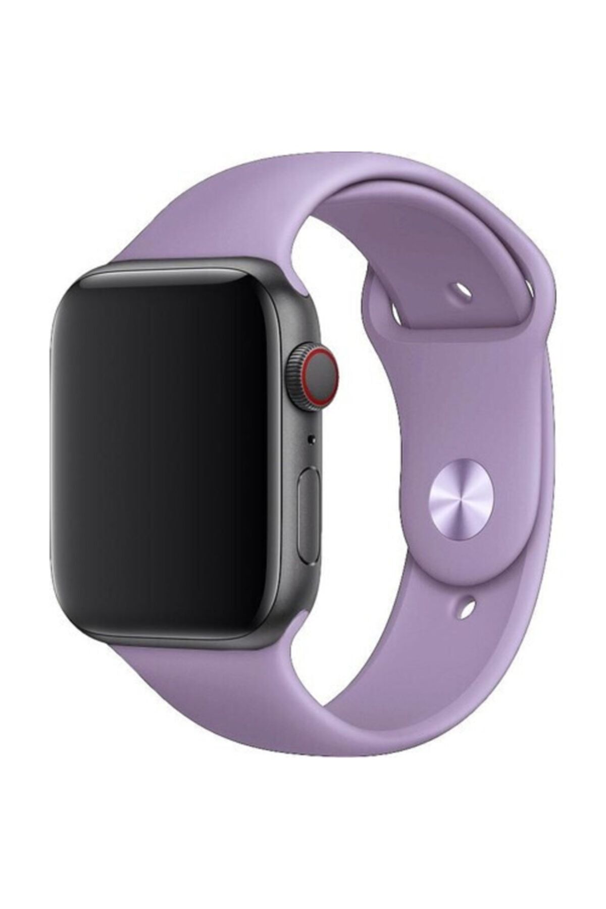Bilişim Aksesuar Apple Watch 38 - 40 - 41 Mm Spor Kordon Silikon Kayış Lila S / M Beden
