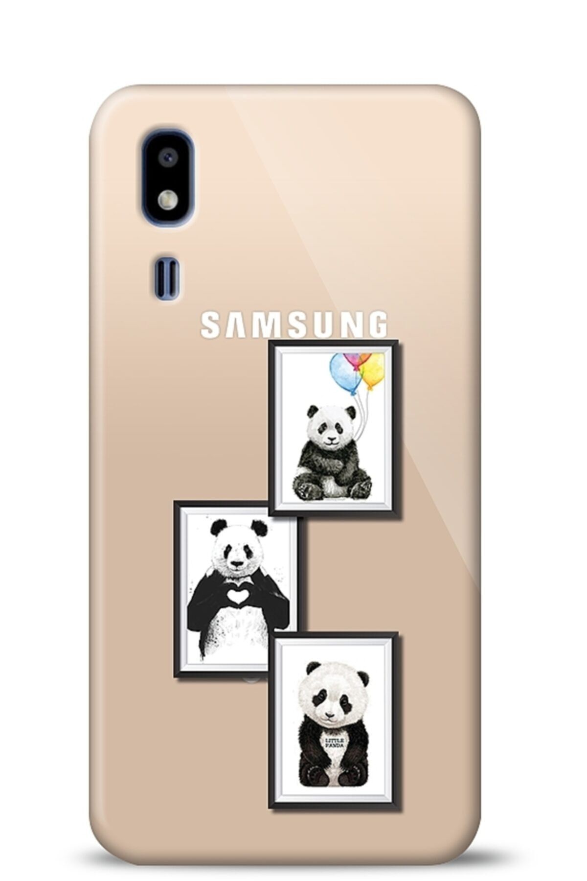 Eiroo Samsung Galaxy A2 Core Panda Frame Kılıf