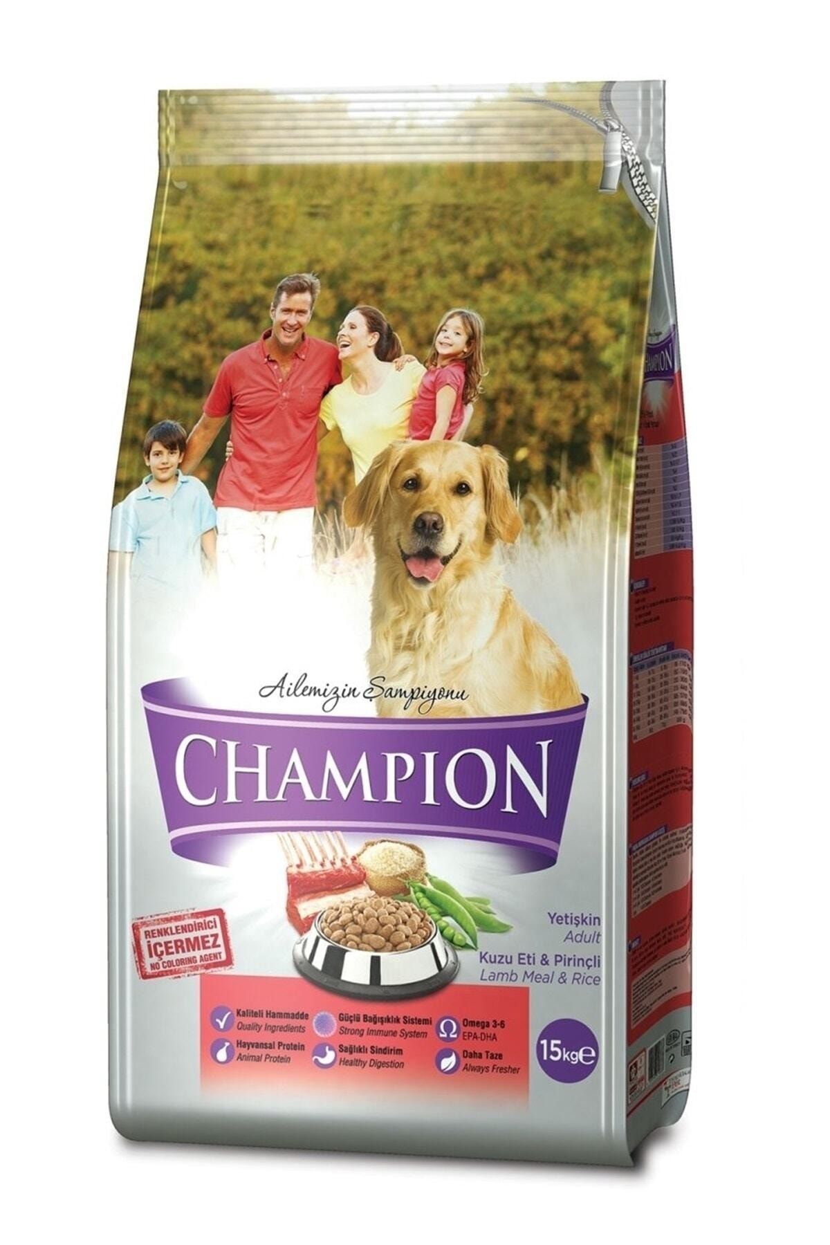 Champion Kuzu Etli Pirinçli Yetişkin Köpek Maması 15 Kg