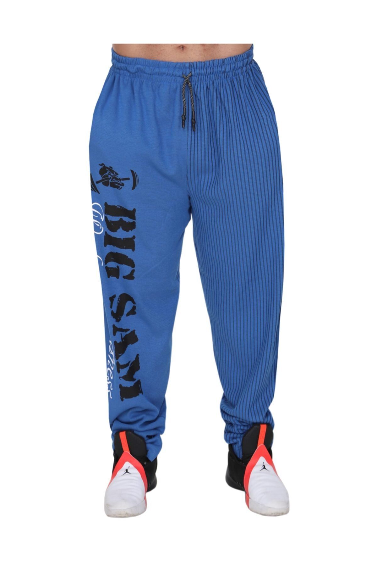 Big Sam Geniş Kesim Body Pantolon Eşofman Altı Mavi 1175