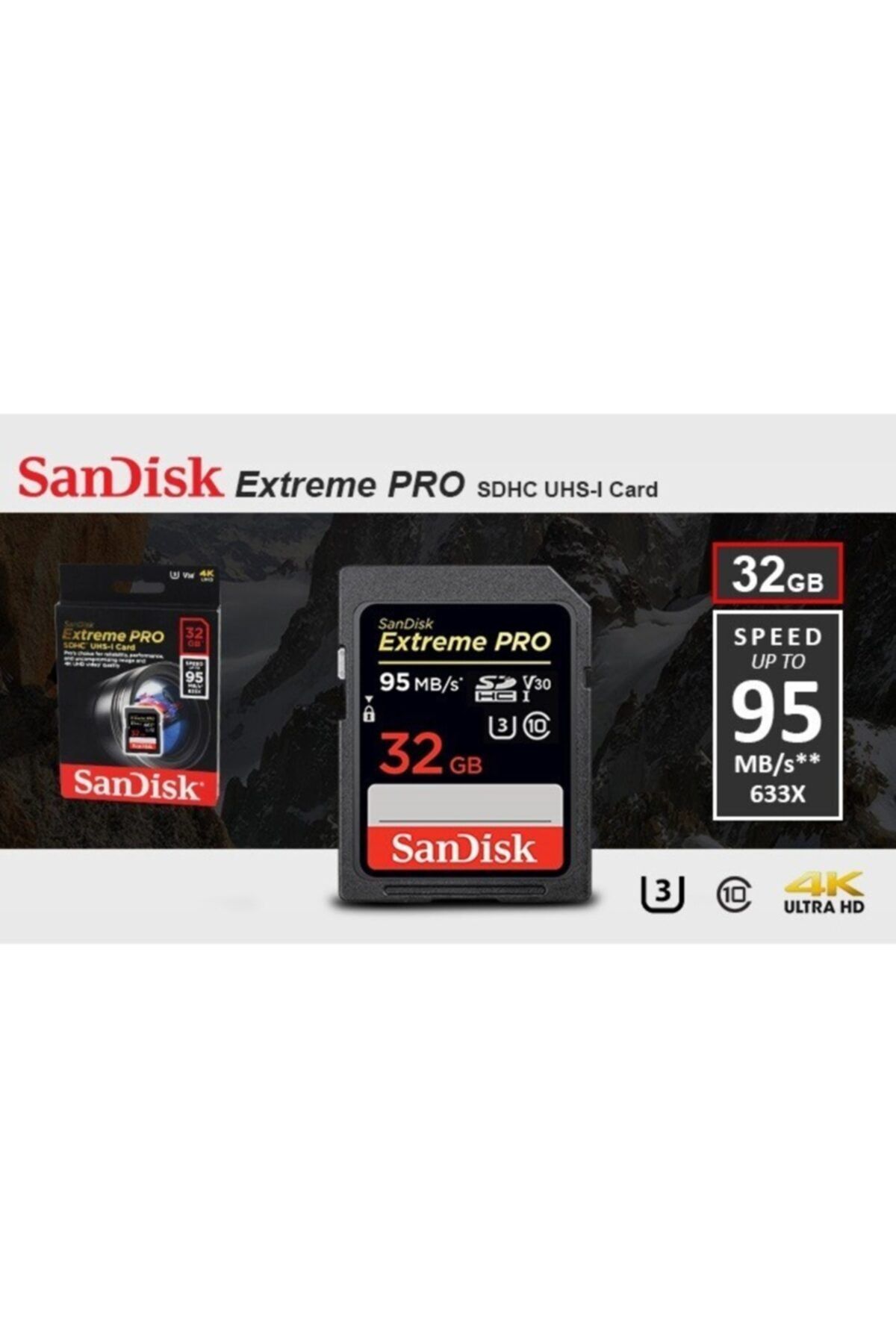 Sandisk 32 Gb 95mbs Panasonic Mdh2 Hafıza Kartı