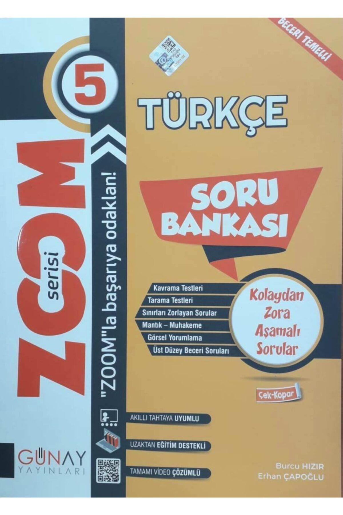 Gün&Ay Yayınları Günay 5.sınıf Zoom Türkçe Soru Bankası Video Çözümlü