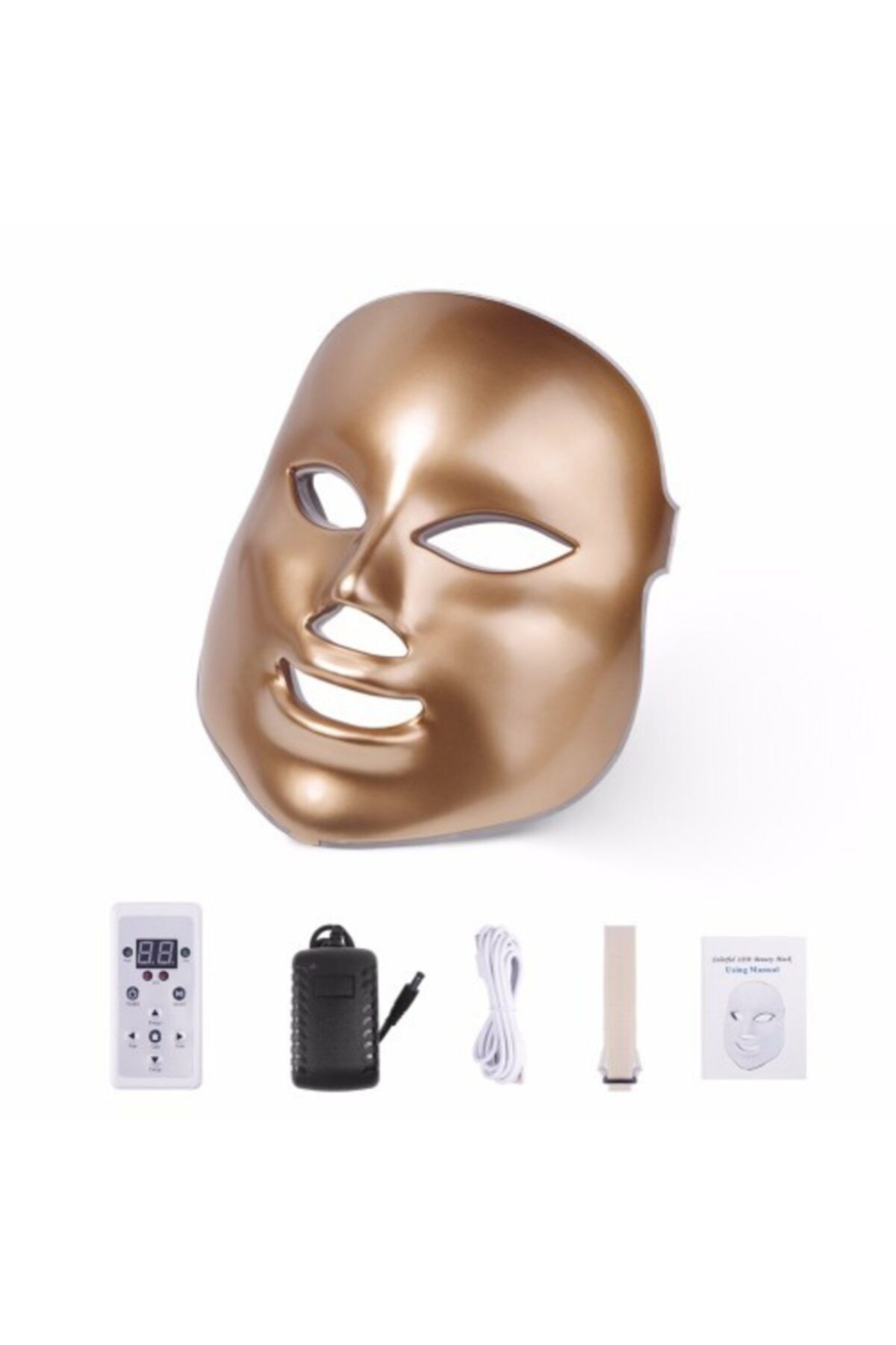 YMR Led Maske 3 Farklı Multi Fonksiyon Gold