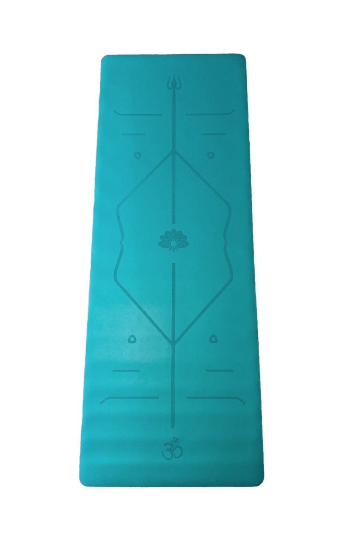 YogaTime Mavi Rubber Yoga Mat Laser Line 5 mm