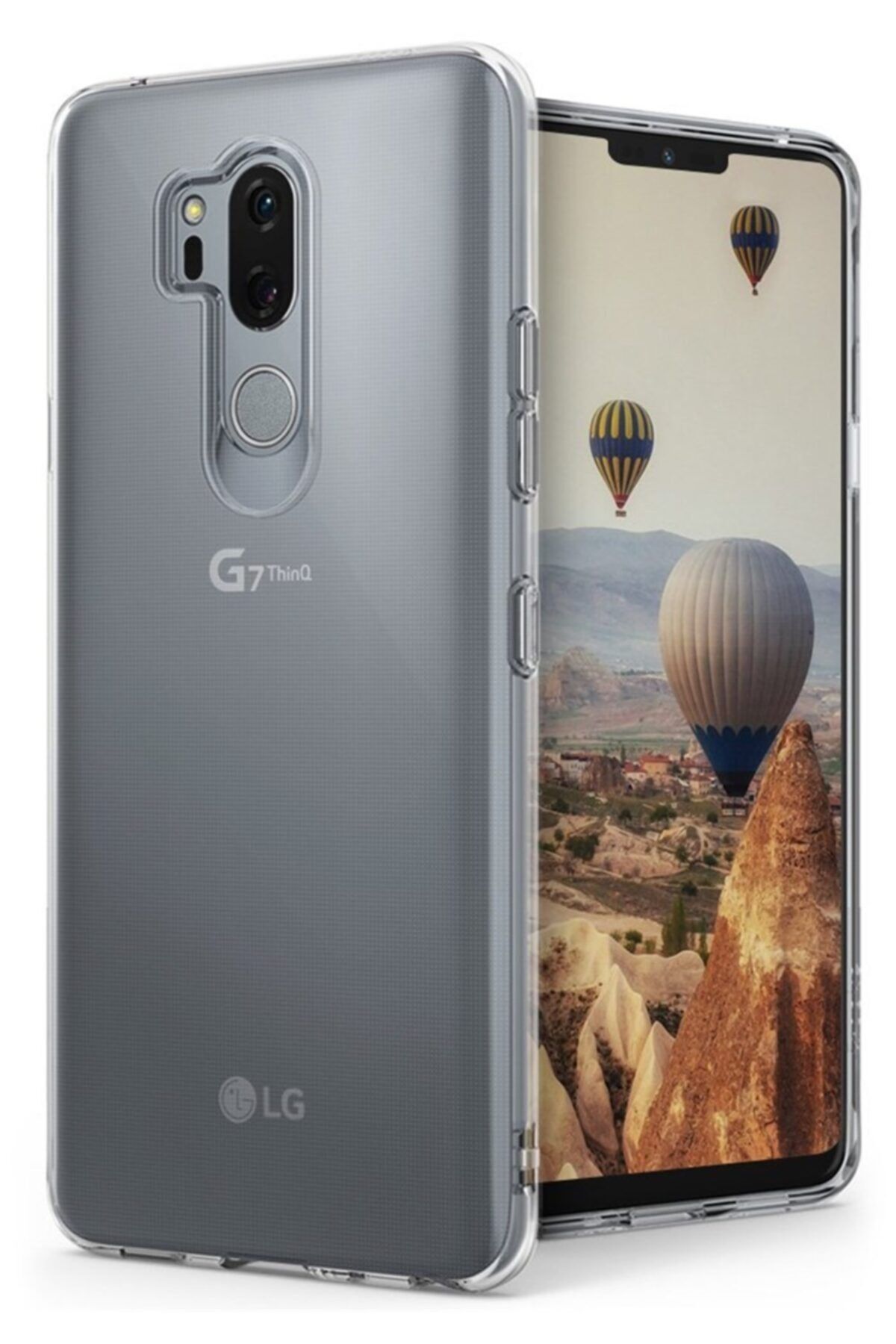 LG G7 Thinq Uyumlu Kılıf Canpay Series, Yumuşak Şeffaf A+ Kalite Silikon Case