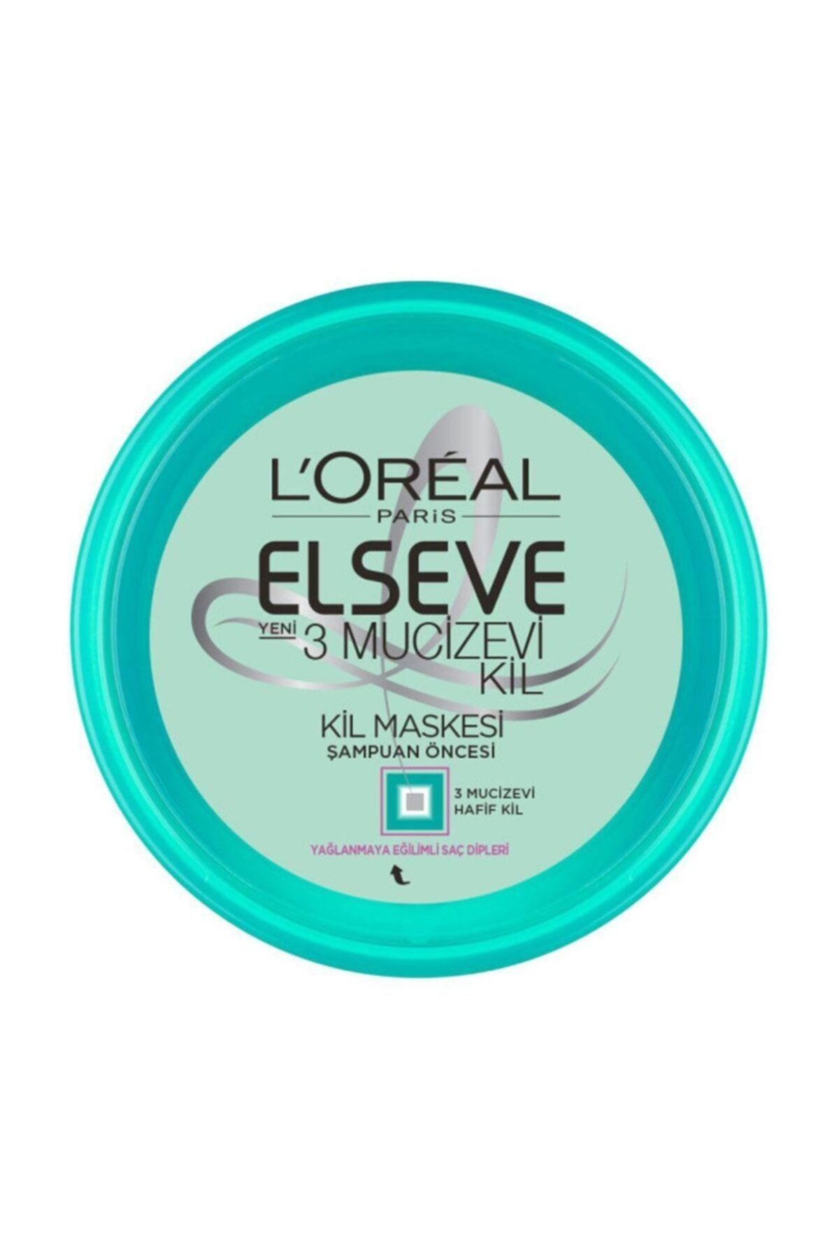Elseve L'oréal Paris 3 Mucizevi Kil Banyo Öncesi Kil Maskesi 150 ml