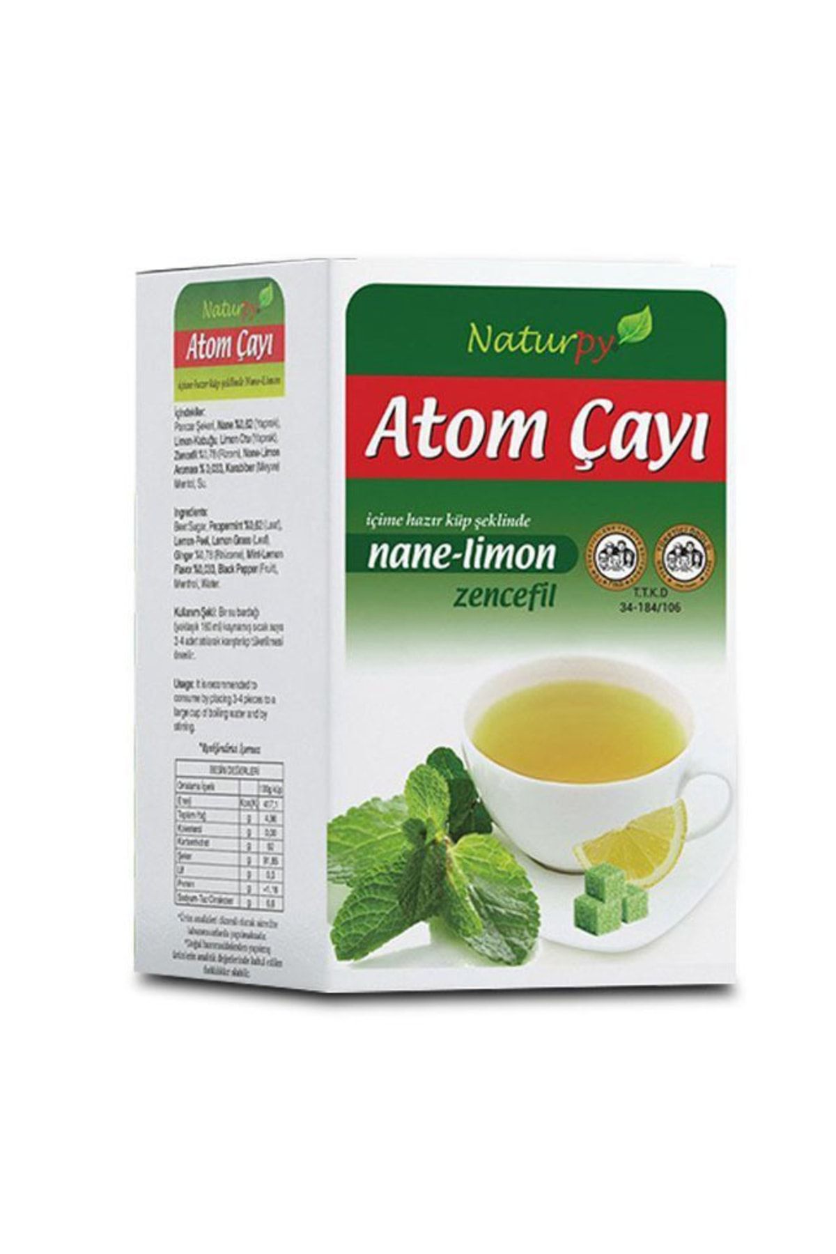 Naturpy Atom Çayı Nane Limon Zencefilli Çay 135 Gr
