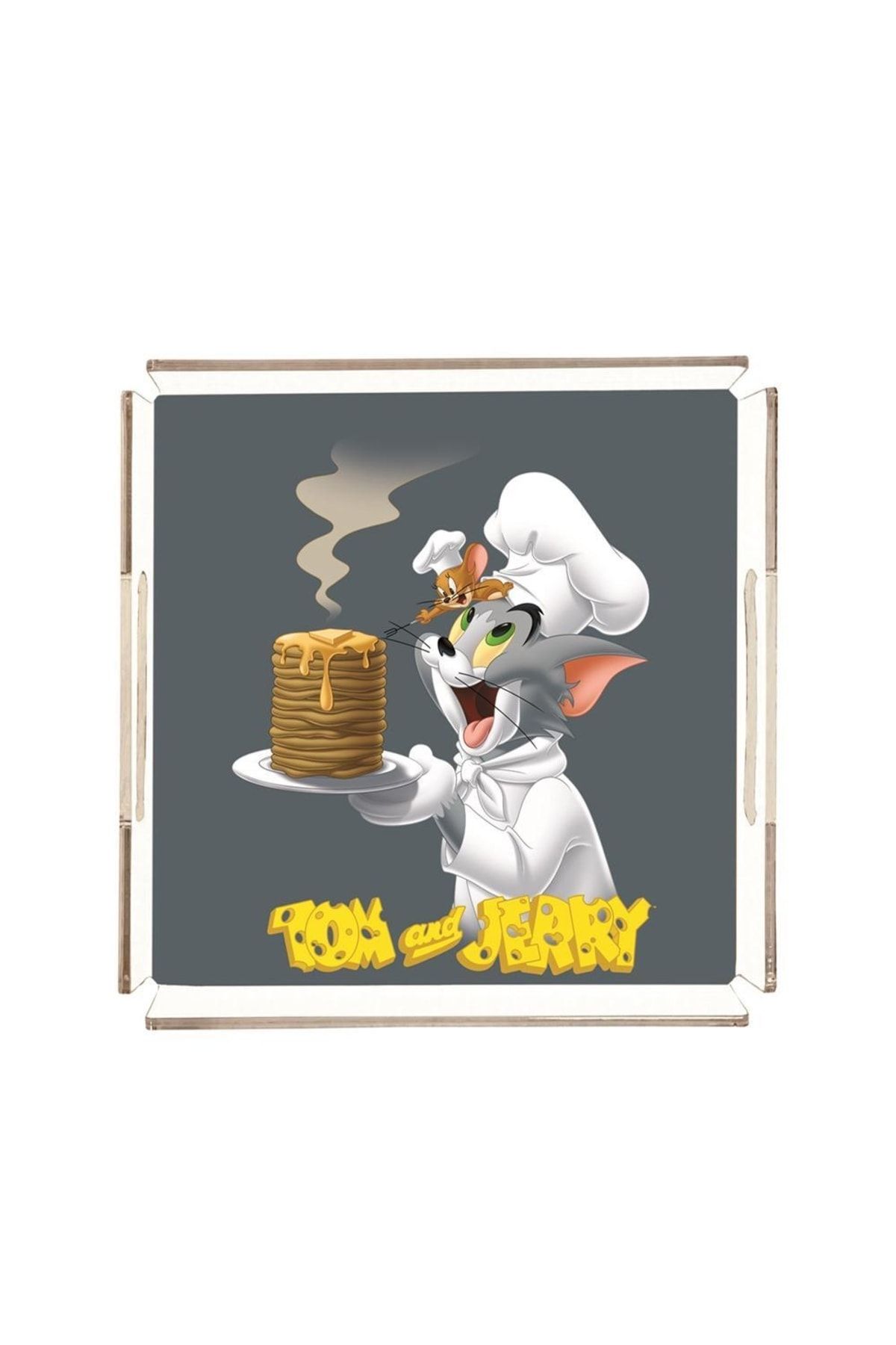 Adawall Chefs Tom & Jerry Pleksi Tepsi - 25x25cm (warner Bros Lisanslı Üründür)
