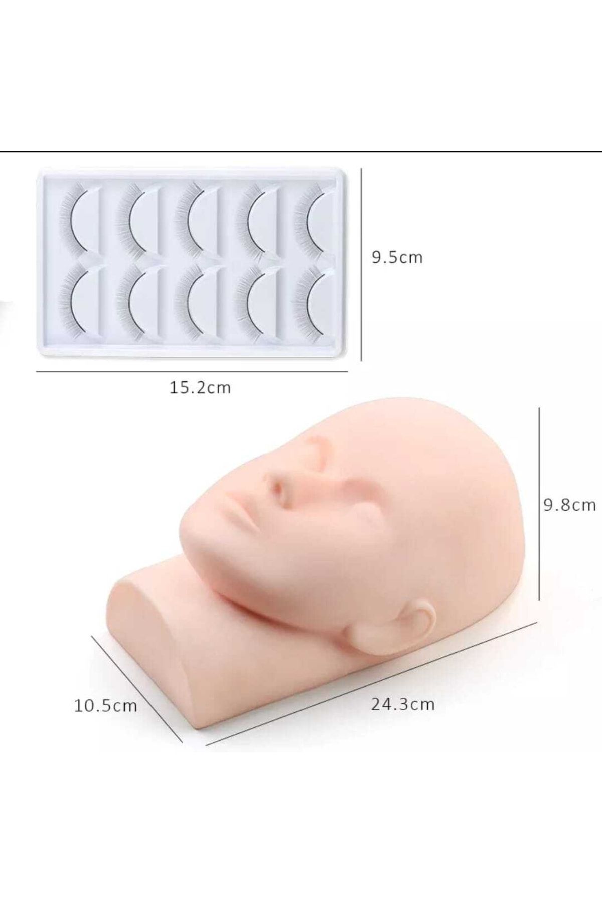 KİRPİKÇİSHOP Ipekkirpik Çalışma Kirpiği Ve Mankeni