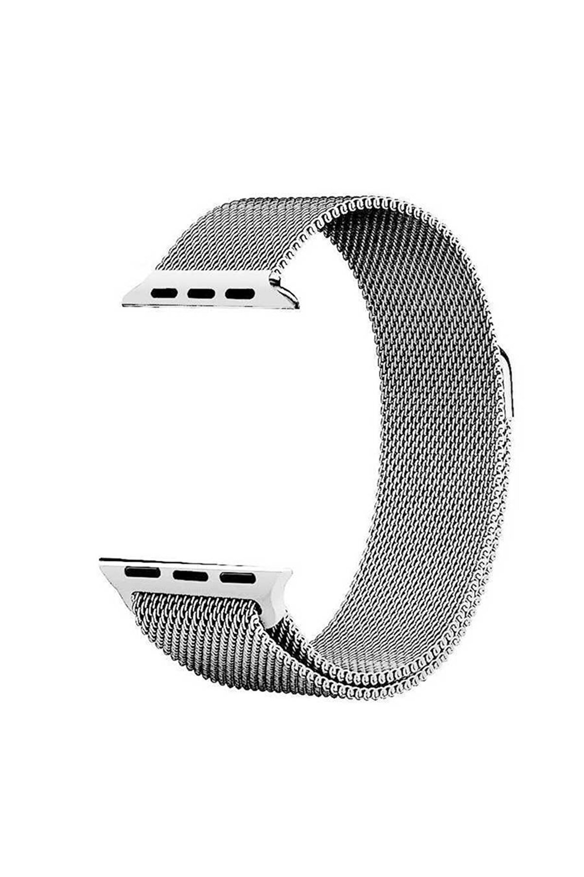 Genel Markalar Gümüş Apple Watch 42mm Krd-01 Metal Kordon
