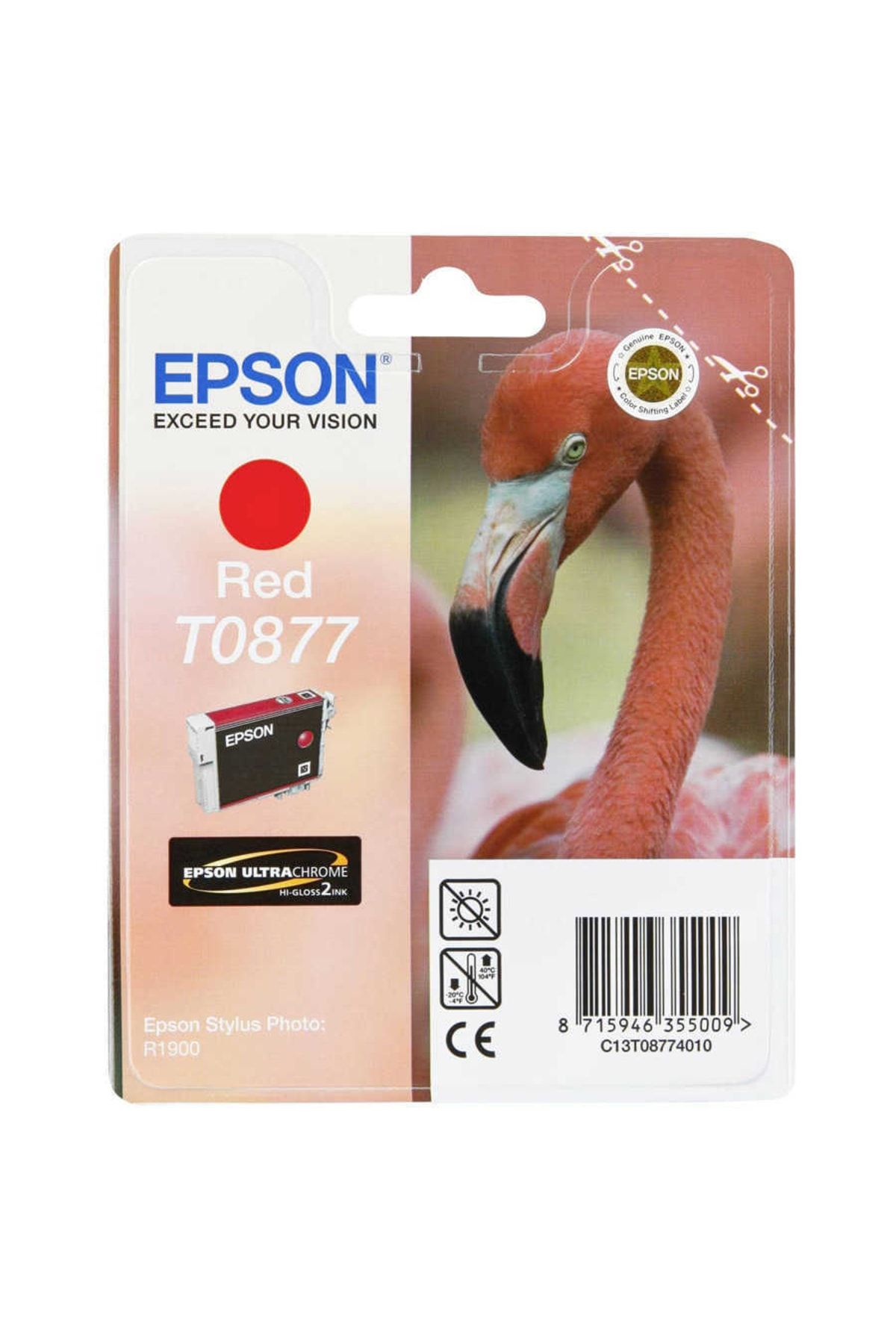 Epson T0877 RED RF STYLUS PHOTO R1900 KARTUS