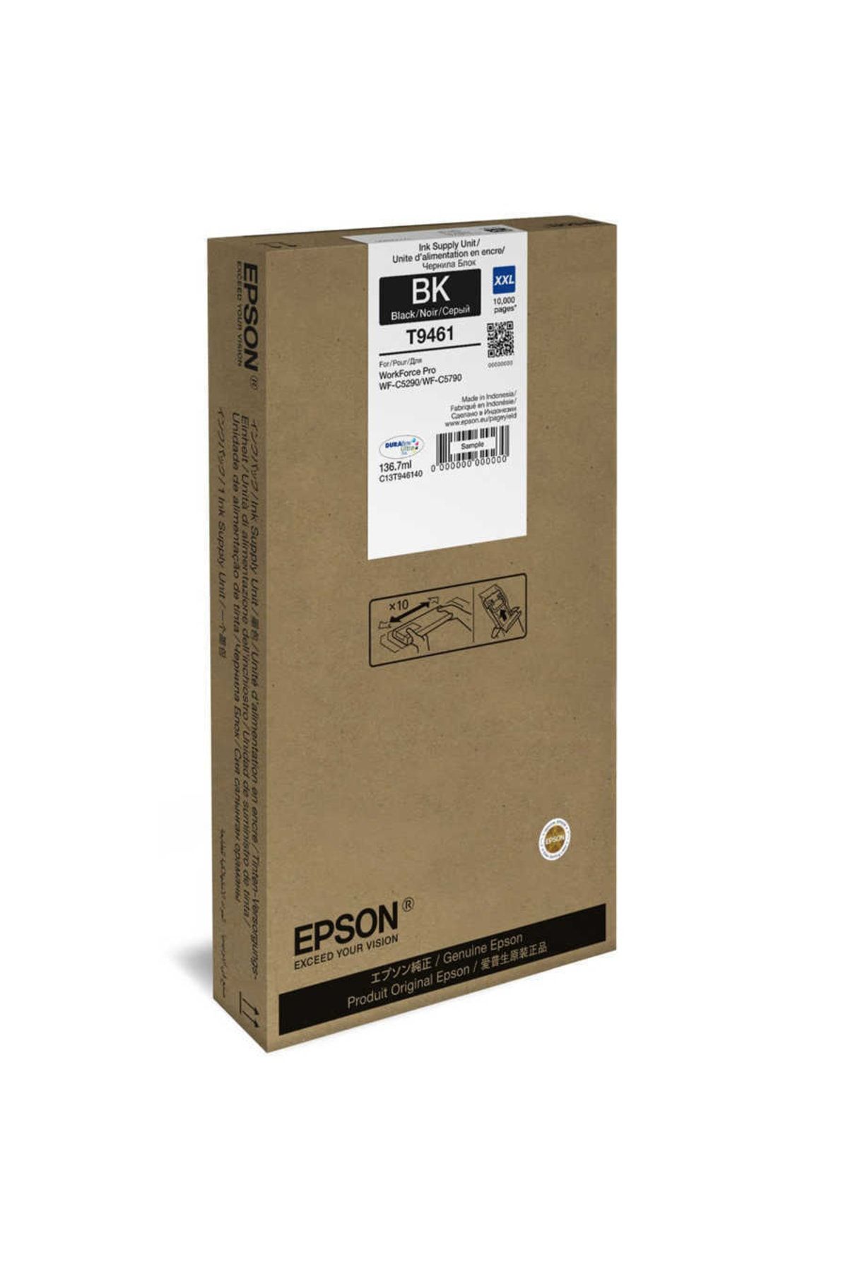 Epson T9461 Xxl Siyah Mürekkep Kartuşu (C13T946140)