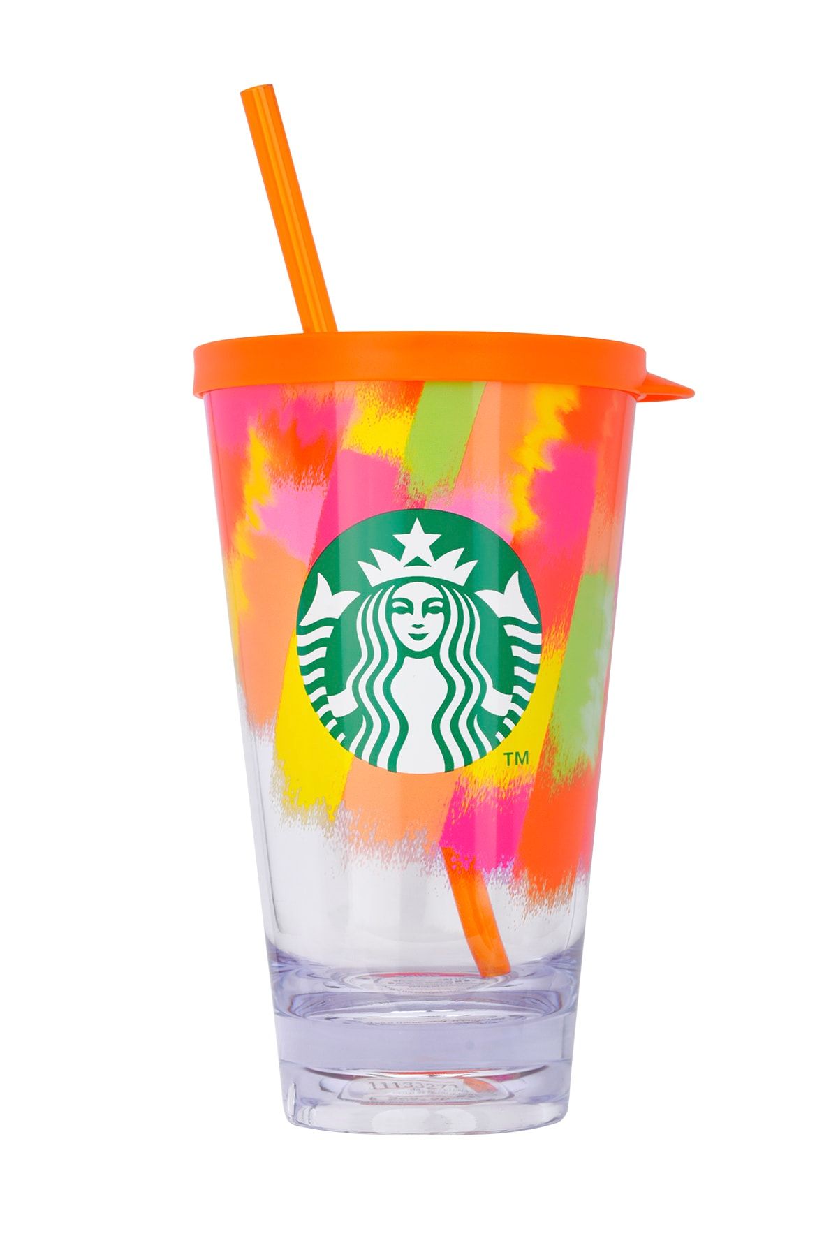 Starbucks Turuncu Renkli Soğuk Içecek Bardağı 591 Ml