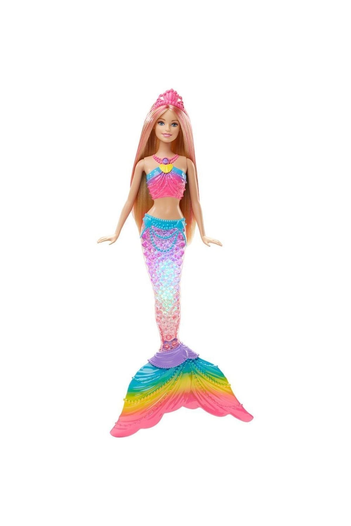 Mattel Barbie Işıltılı Gökkuşağı Deniz Kızı Bebek
