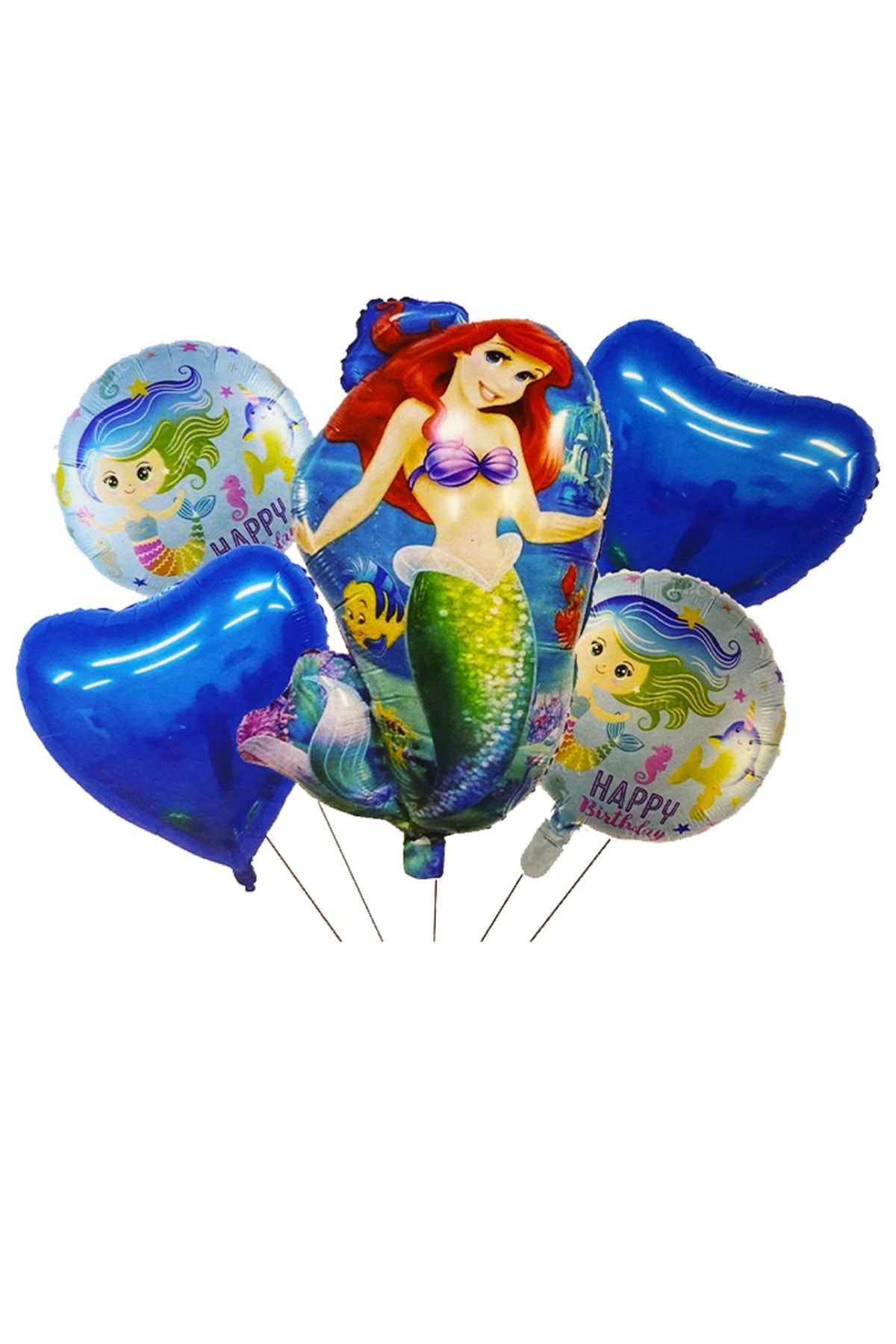 DİSNEY Lisanslı Disney Deniz Kızı Ariel Balon Seti Deniz Kızı Konsepti Balon Süsleme