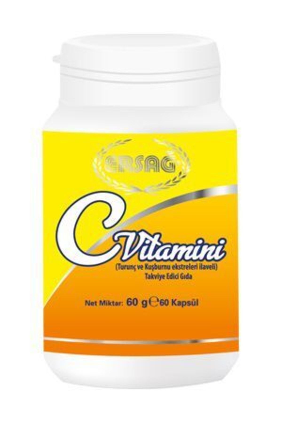 Ersağ C Vitamini (Turunç Ve Kuşburnu Ekstraktları Ilaveli) 60 Kapsül