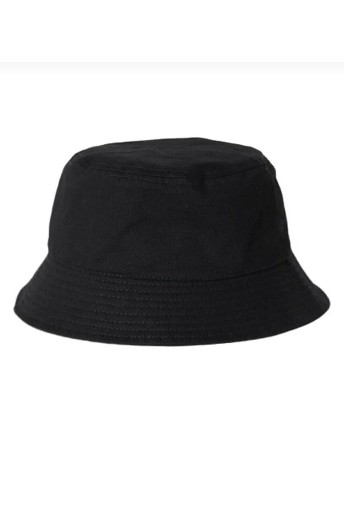 Tek Şapka Unisex Siyah Bucket Balıkçı Şapka