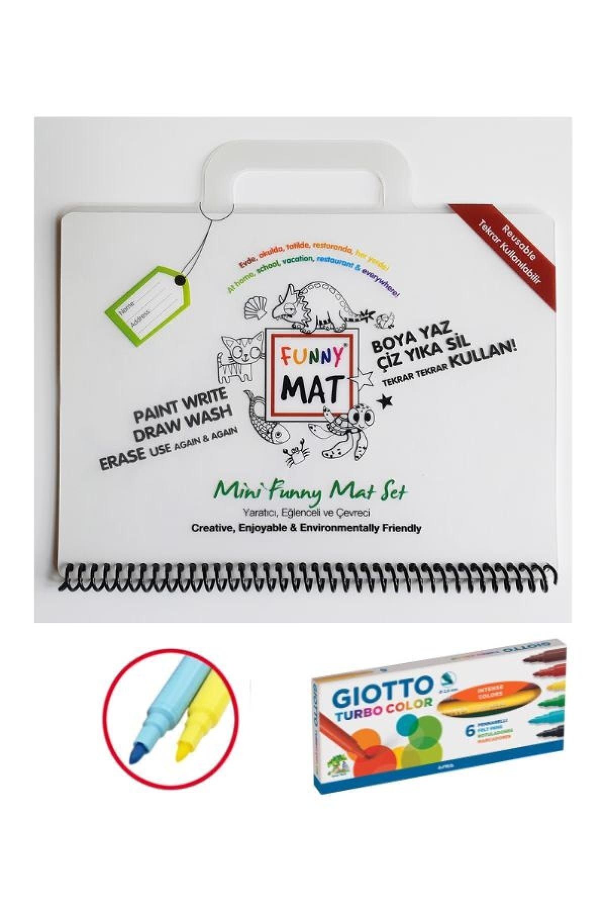 Akademi Çocuk -funny Mat - Mini Set ( Travel Set) & Gietto 6 Lı Turbo Color