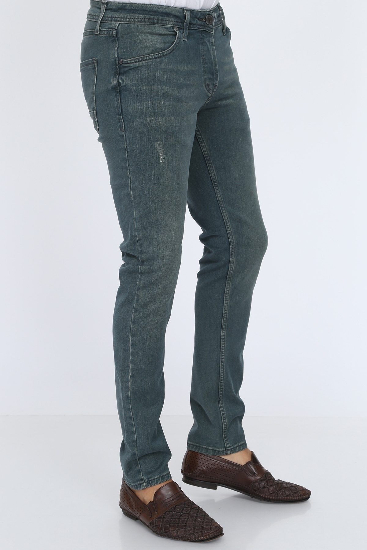 Digital Jeans Dar Kesim Erkek Açık Renk Kot Pantolon