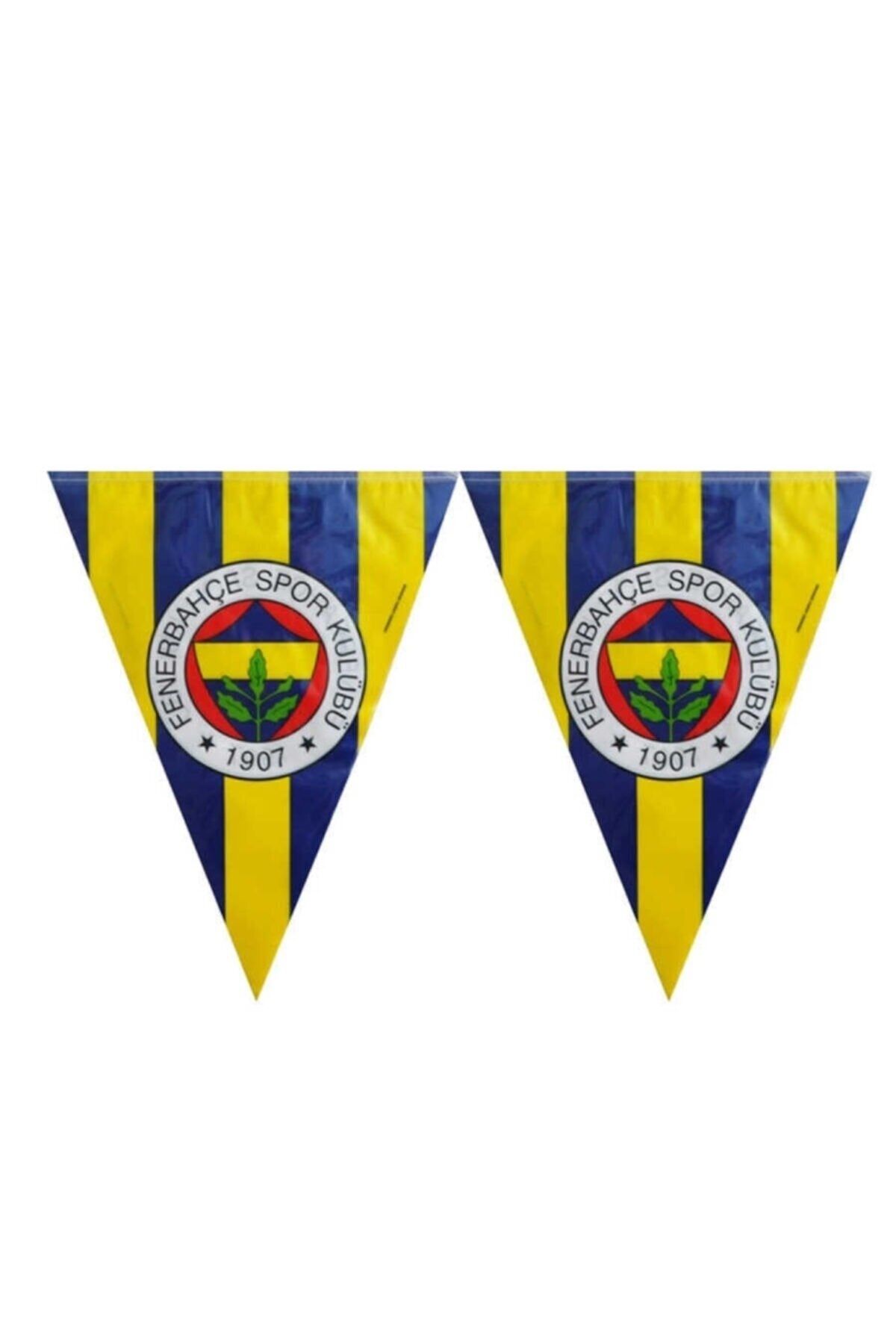 Fenerbahçe Üçgen Bayrak Flama Set 3.2m