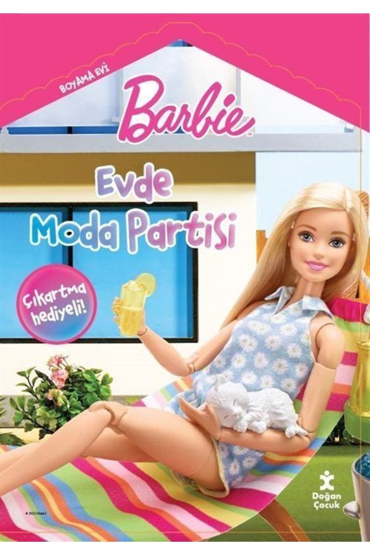 Doğan Çocuk Barbie Boyama Evi - Evde Moda Partisi