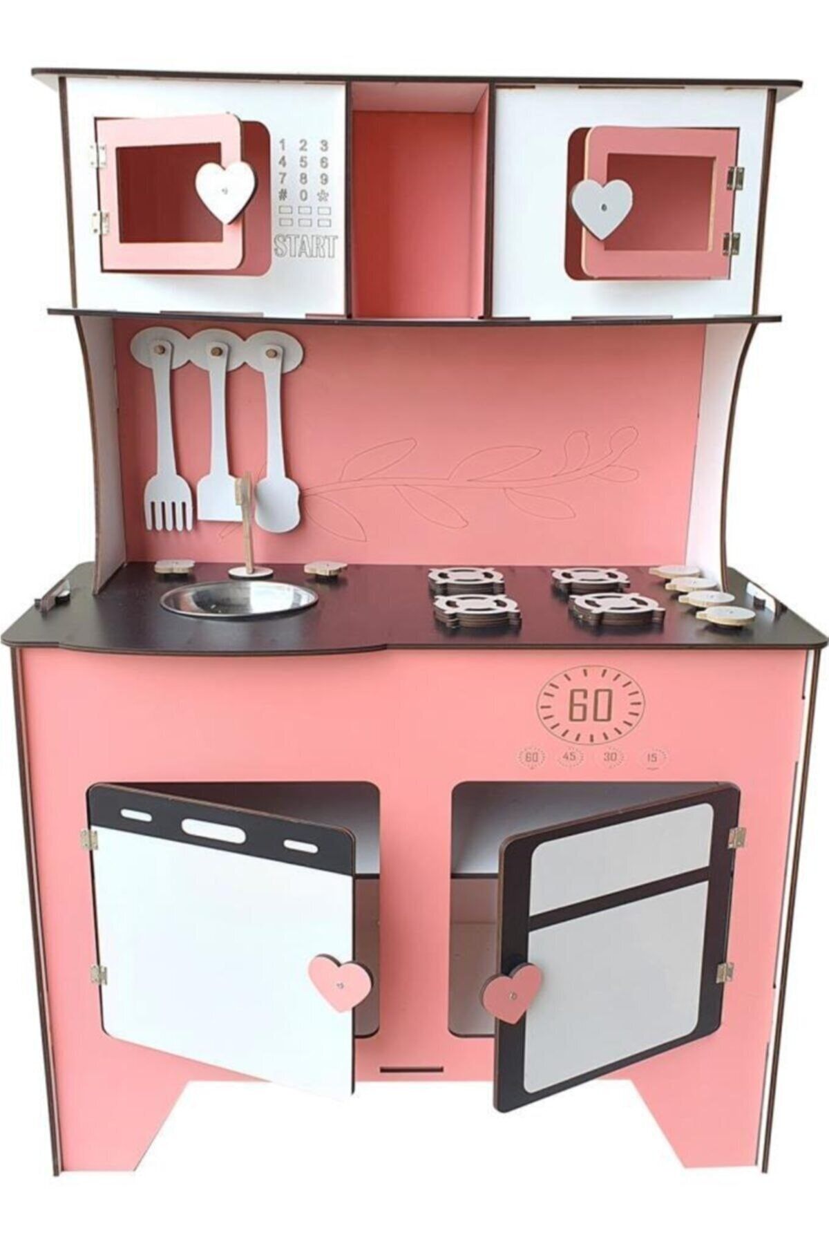 WoodyLife Ahşap Oyuncak Mutfak Seti Eğitici Montessori Oyuncak Mutfak Seti