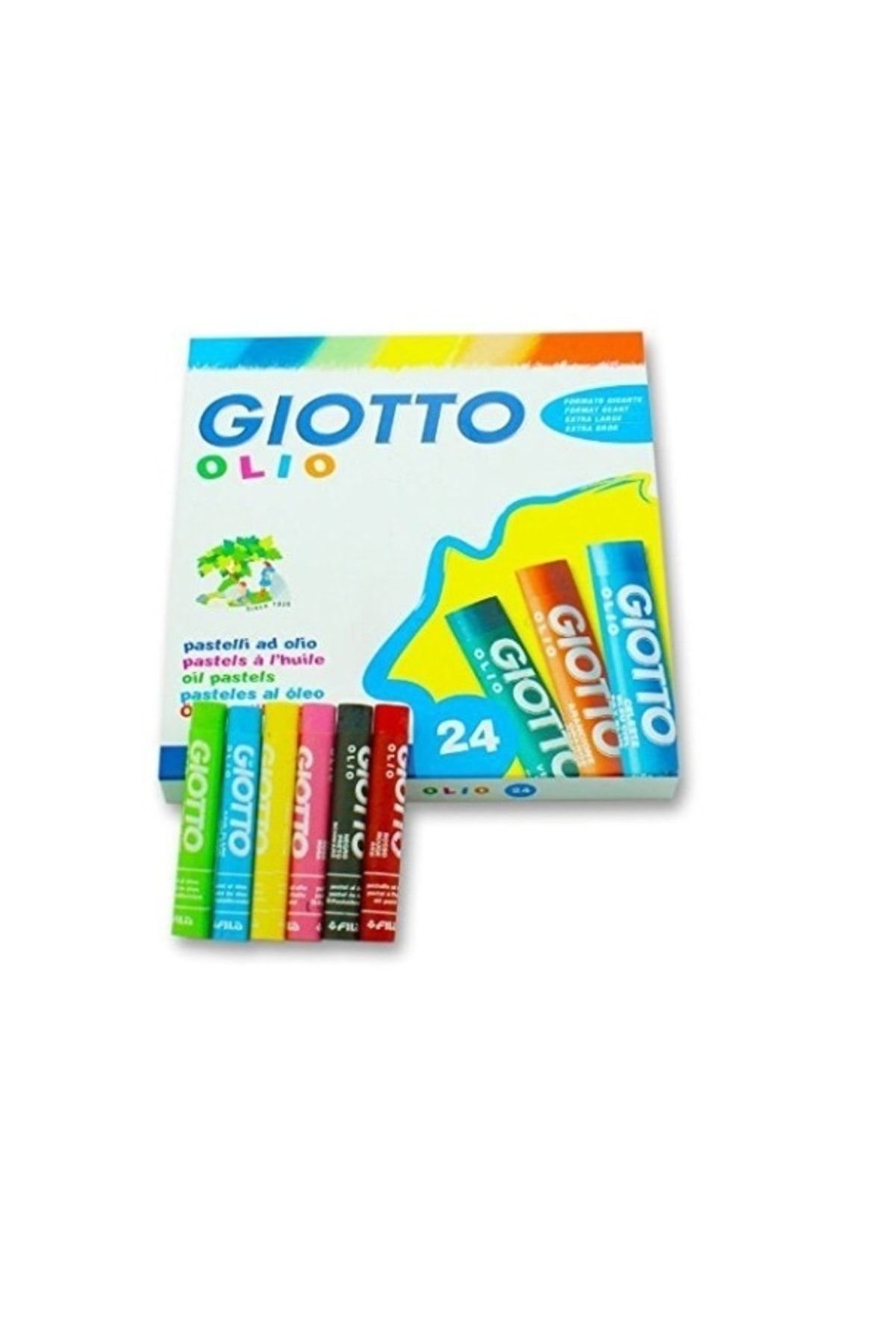 Giotto Olio Yağlı Pastel Boya Silindir 24 Renk Karton Kutu (293100)