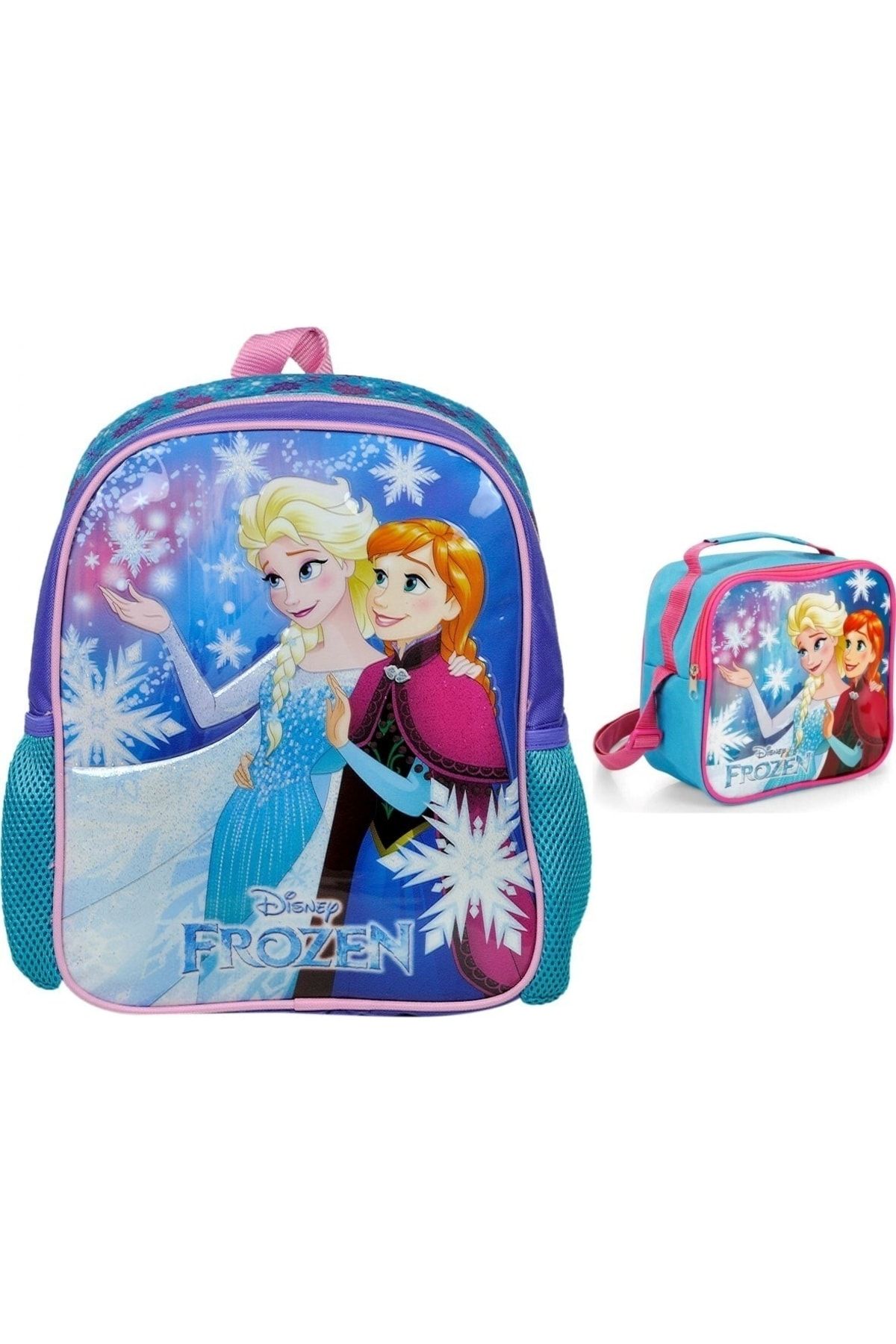Frozen Disney Elsa Anaokulu Sırt Çantası Ve Beslenme Çantası