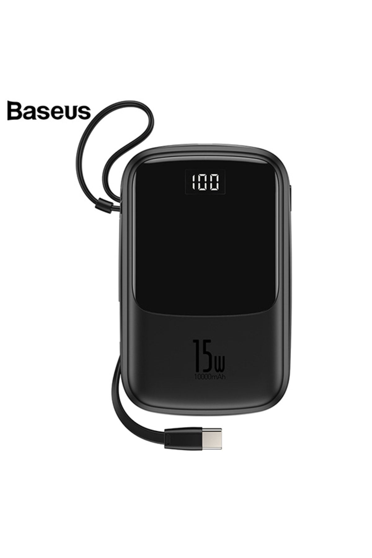 Baseus Baseus Q Pow 3a Dijital Gösterge 10000mah Power Bank +type C Başlık