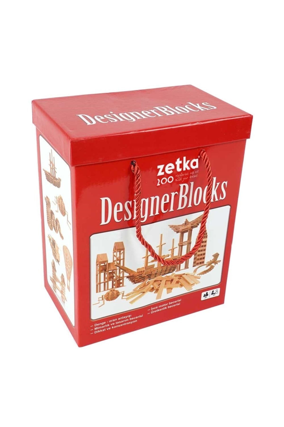 Zet Zeka Desinger Blocks 200 Parça 3+ Yaş 1+ Oyuncu
