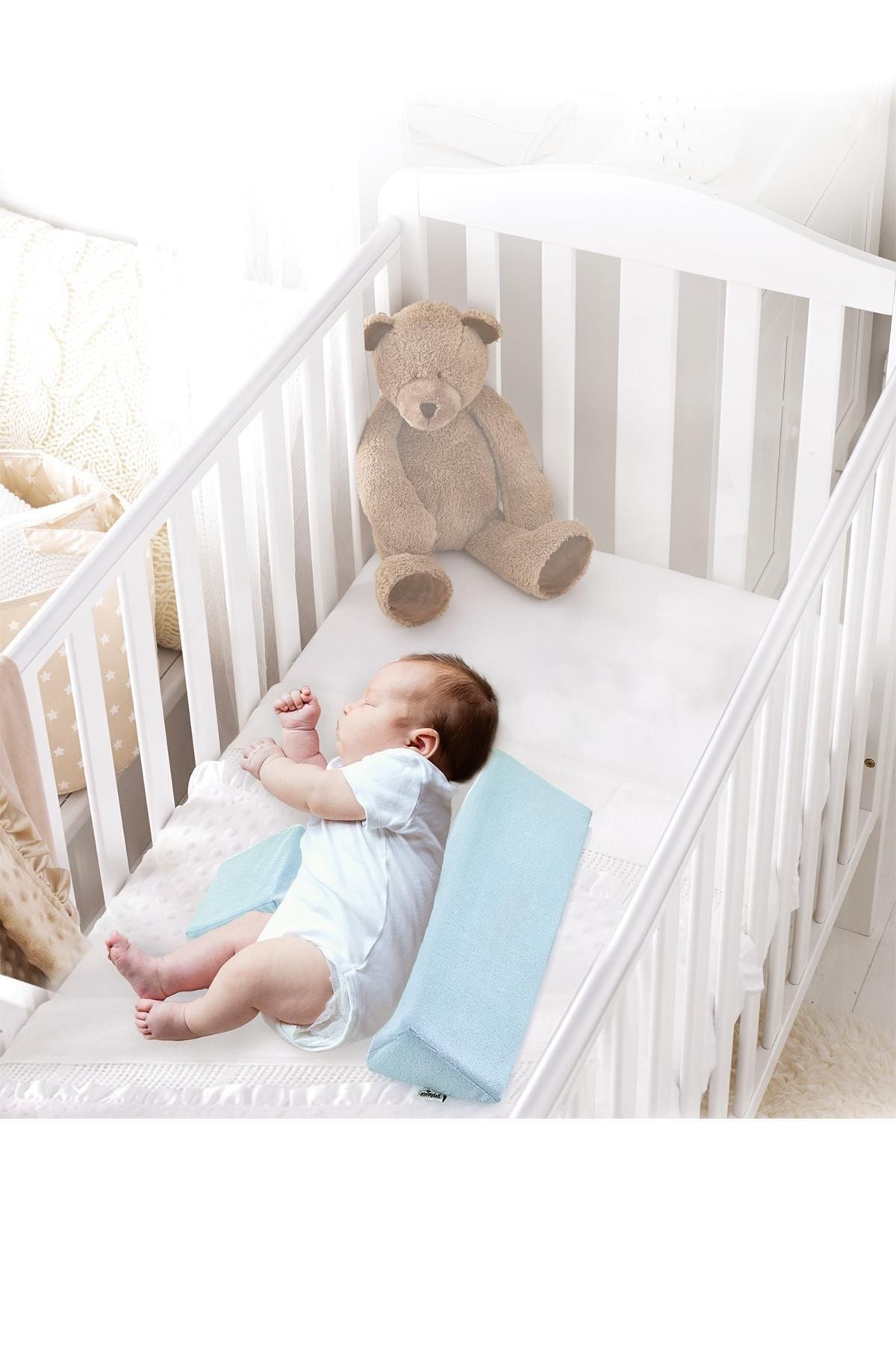 Babyjem Bebek Güvenli Uyku Yastığı Pembe