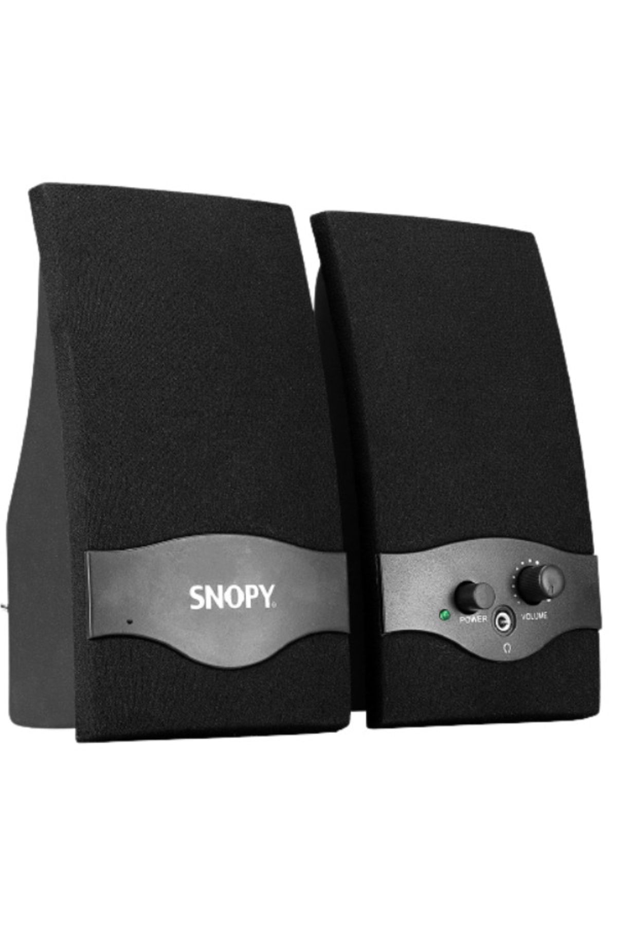 Snopy 2.0 Siyah Usb Pc Speaker Hoparlör Kulaklık Girişli Bilgisayar Hoparlörü