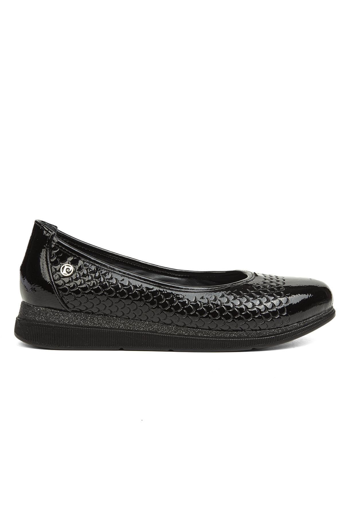 Pierre Cardin ® | Pc-51936-3441 Rugan Siyah - Kadın Günlük Ayakkabı