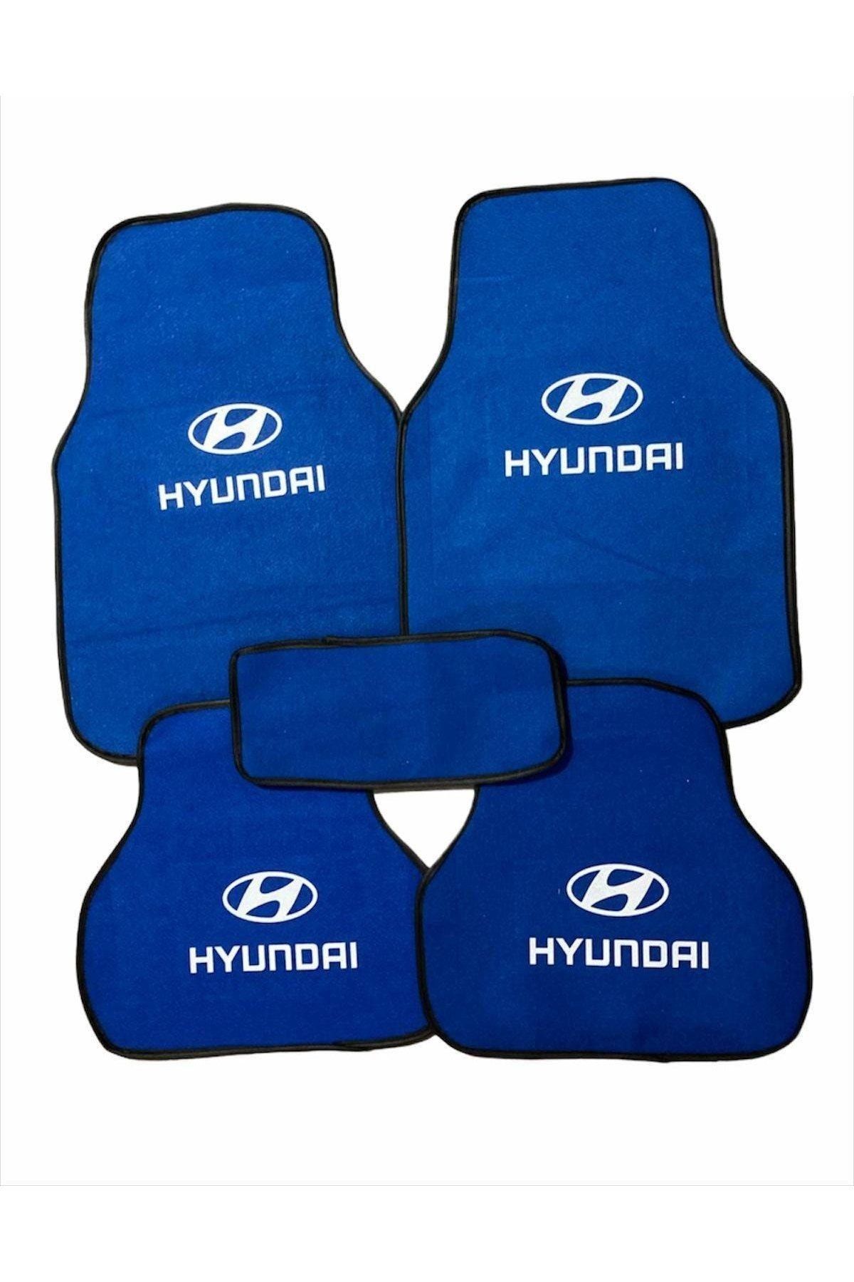 Hyundai I20 Logolu Mavi Halıfleks Paspas Seti