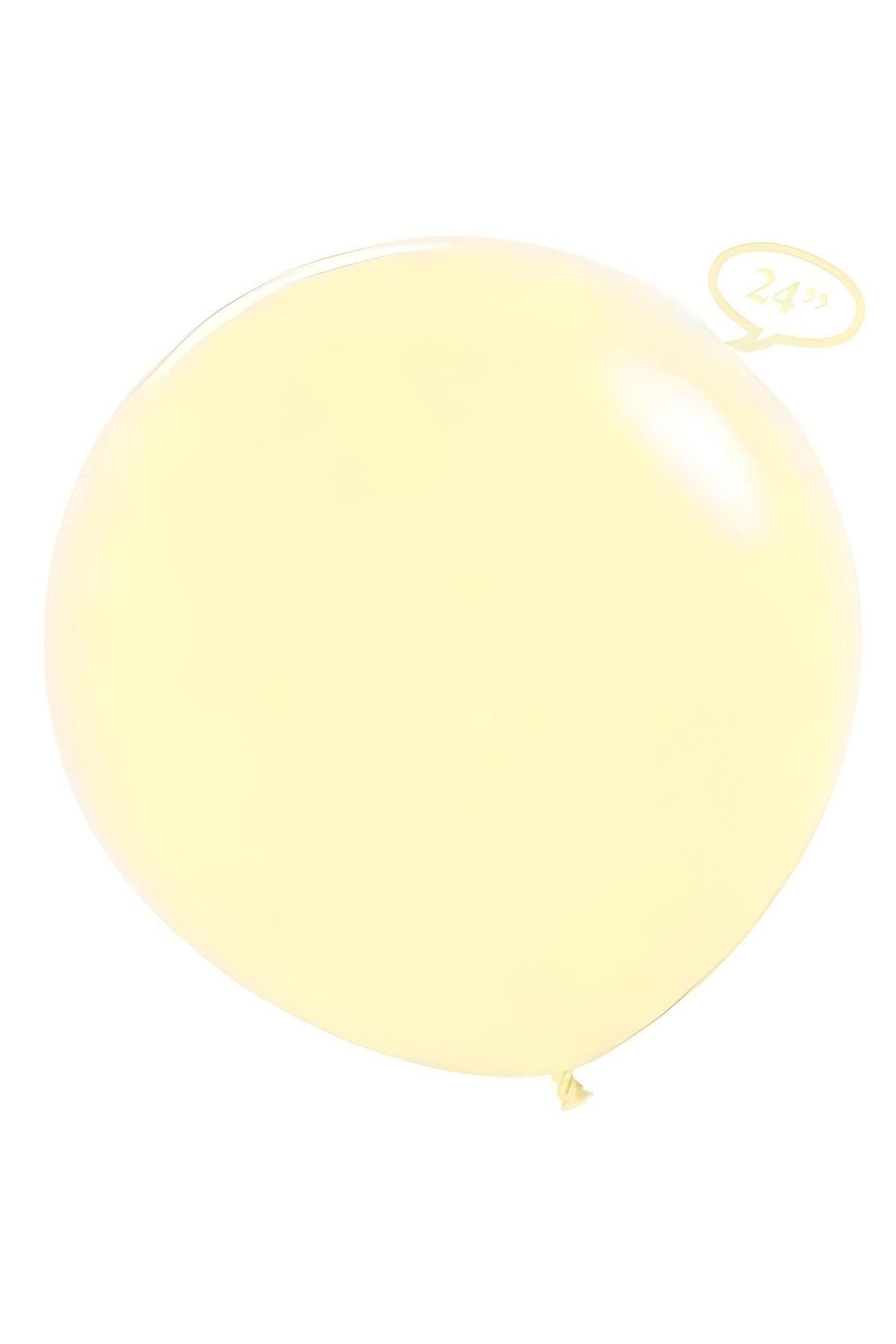 Big Party Makaron Sarı Lateks Balon 24 Inç