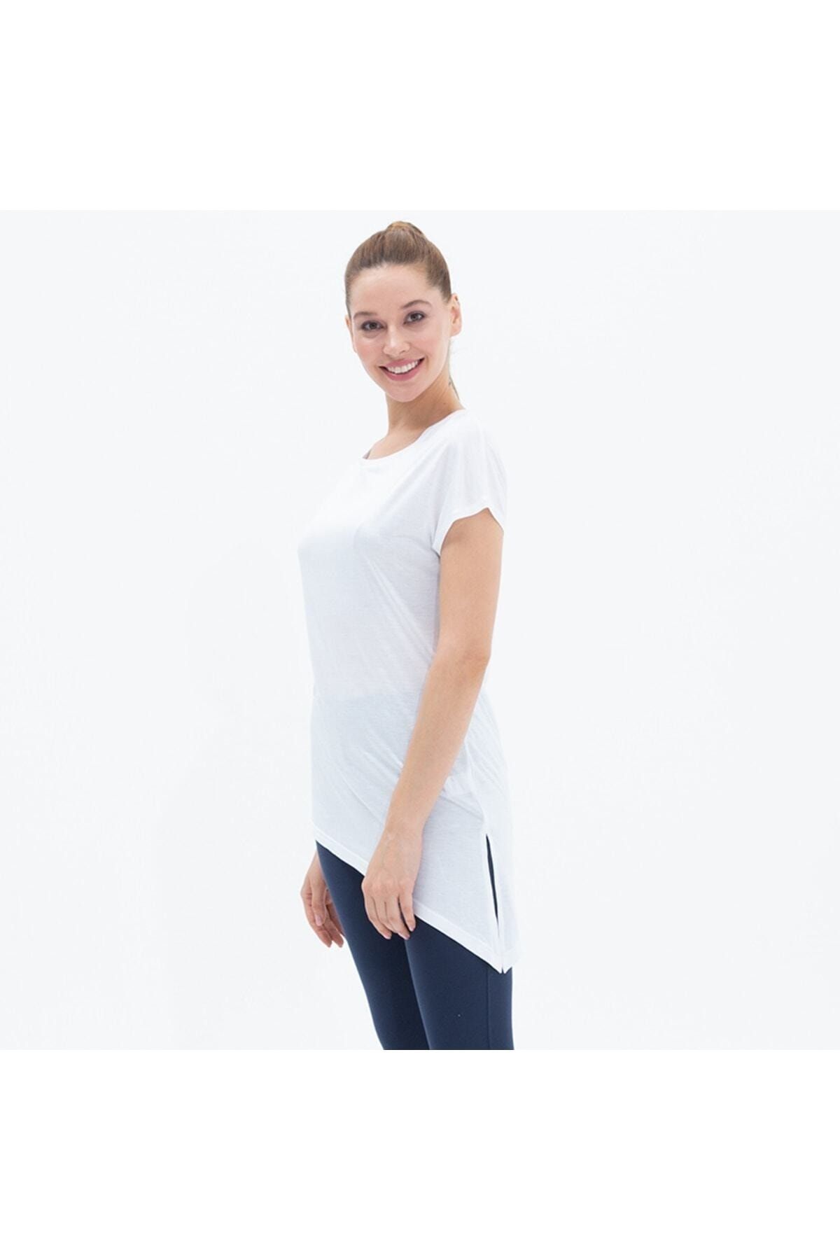 Blackspade Kadın T-shirt Yuvarlak Yaka 6722 - Beyaz