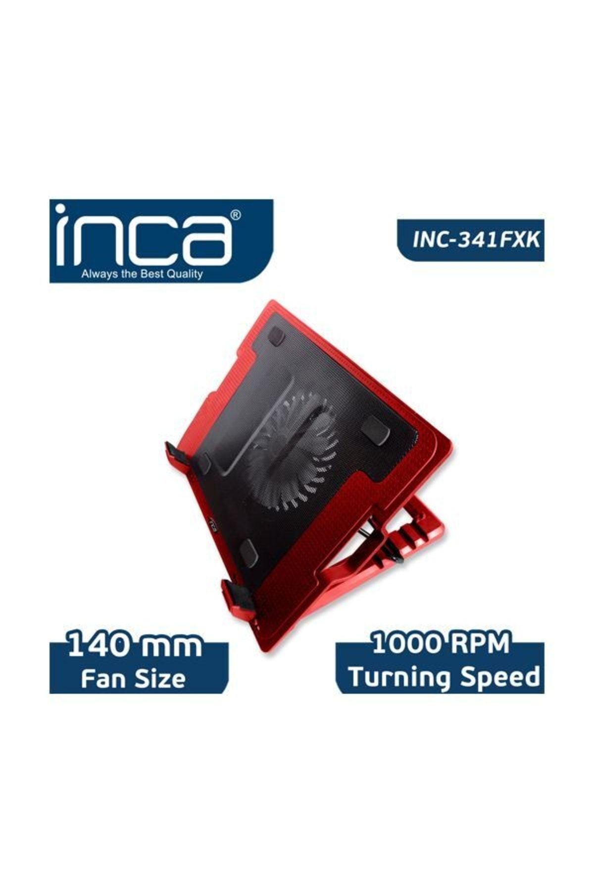 Inca Inc-341fxk Kırmızı Ergonomik Sessiz Usb Notebook Soğutucu