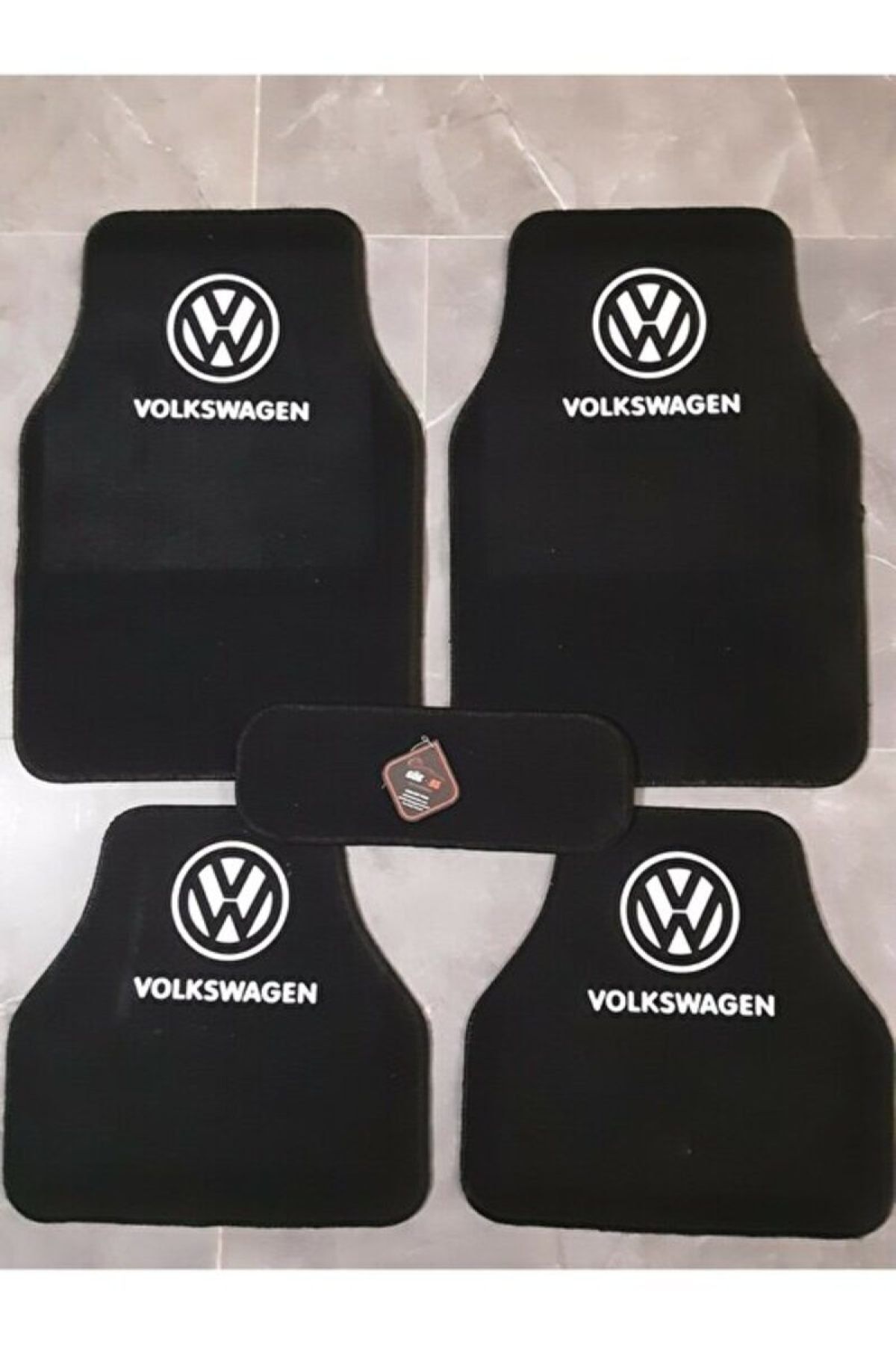 Volkswagen Golf Logolu Siyah Halıfleks Paspas Seti Uyumlu