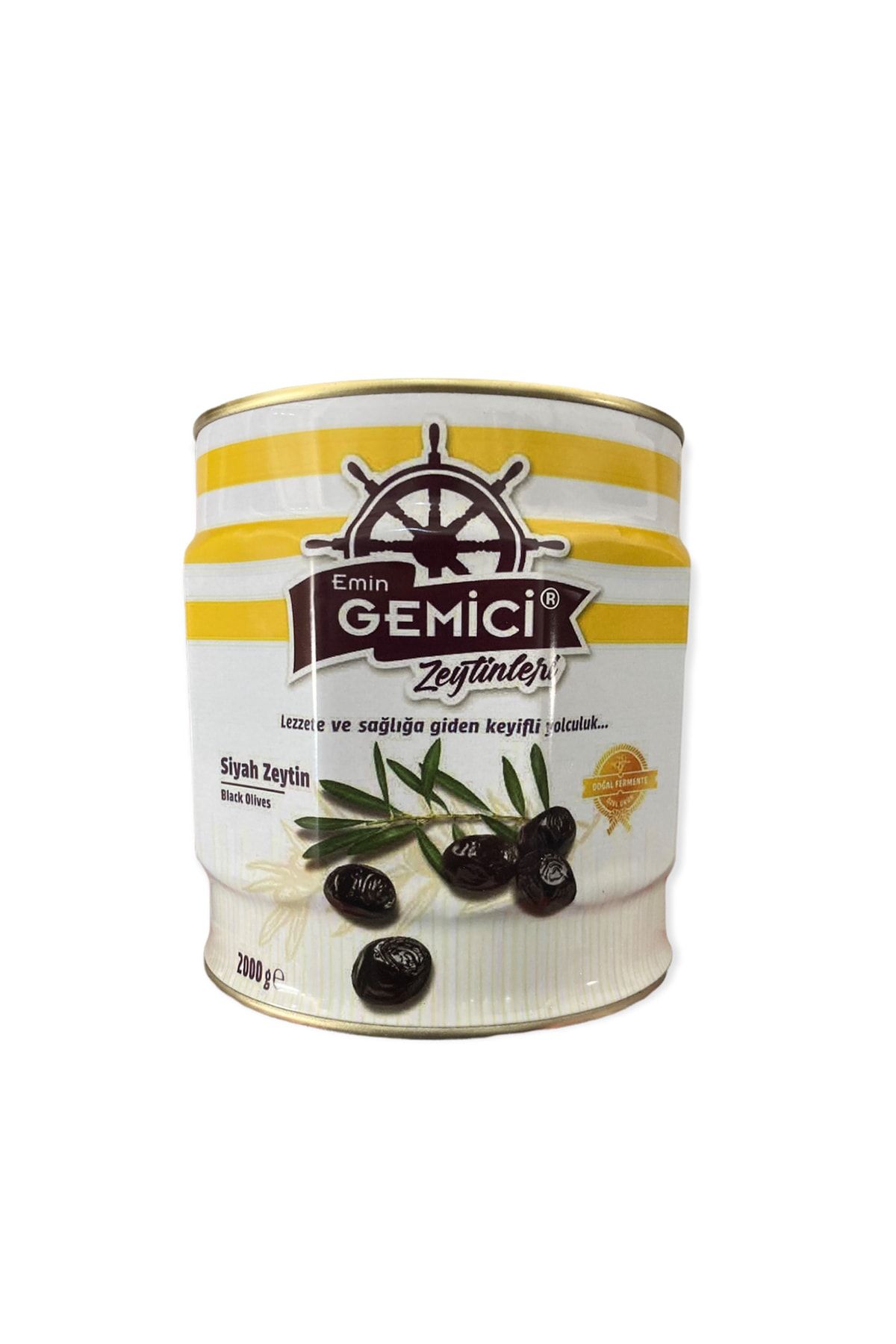 Gemici Zeytin Özel Mega Siyah Zeytin (201-260) Teneke 2 Kg