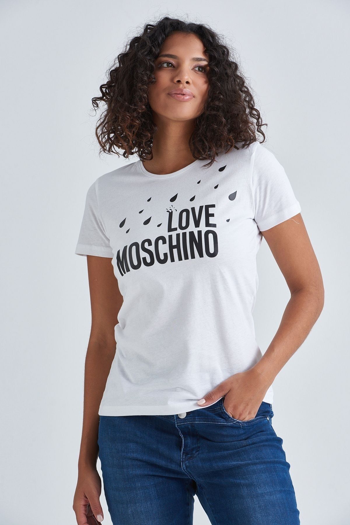 Moschino Kadın Yazılı T-shirt