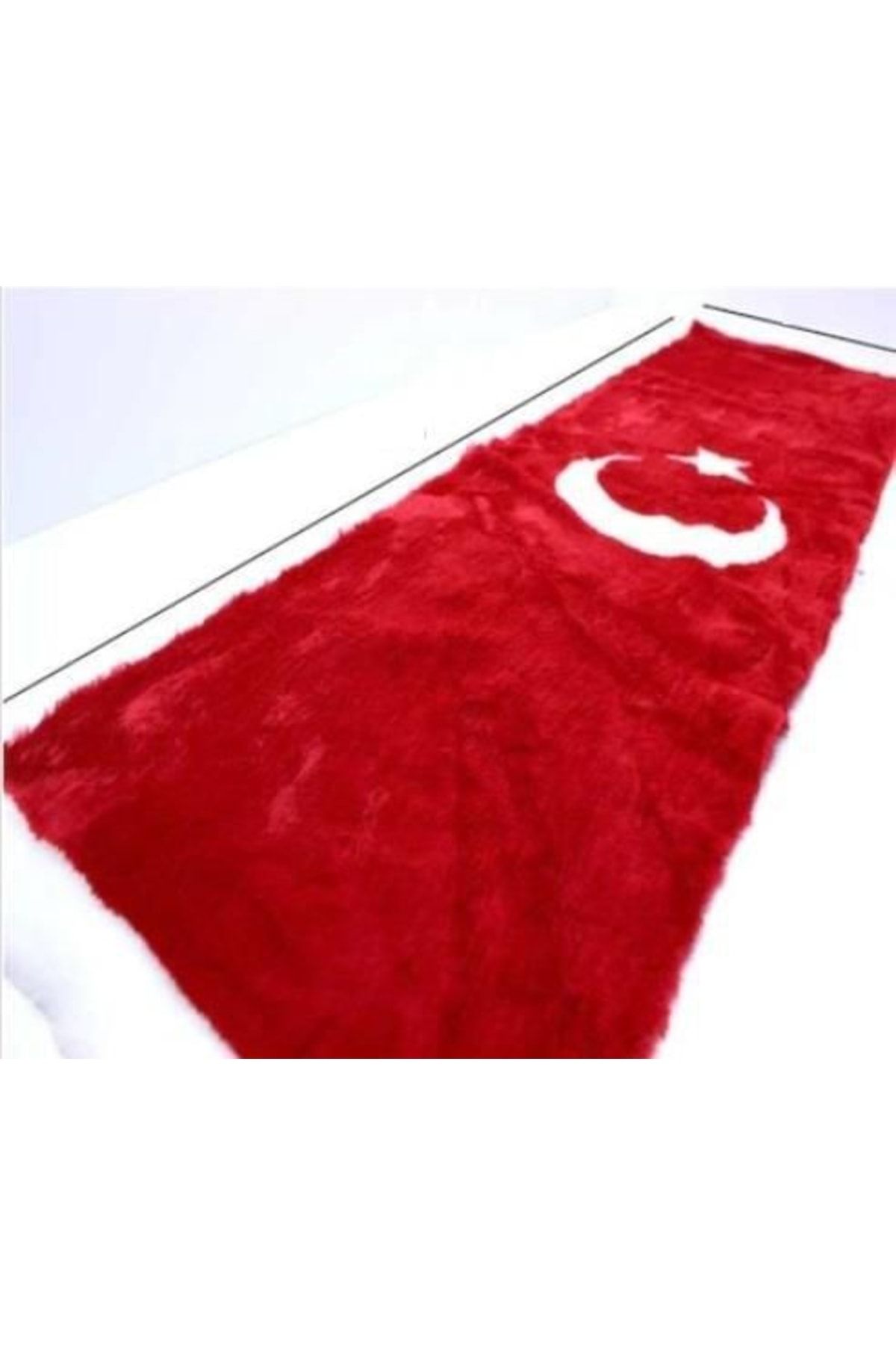 Genel Markalar Peluş Türk Bayrağı 140x40 Cm Torpido Halısı Ay Yıldız Torpido Üstü Tüylü