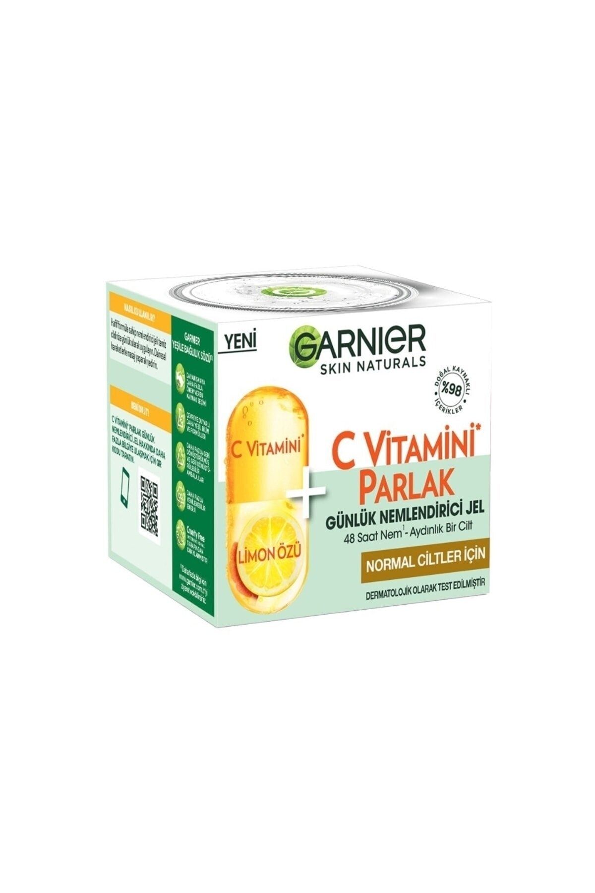 Garnier C Vitamini + Limon Özü Parlak Günlük 48h Nemlendirici Jel Normal Ciltler 50ml