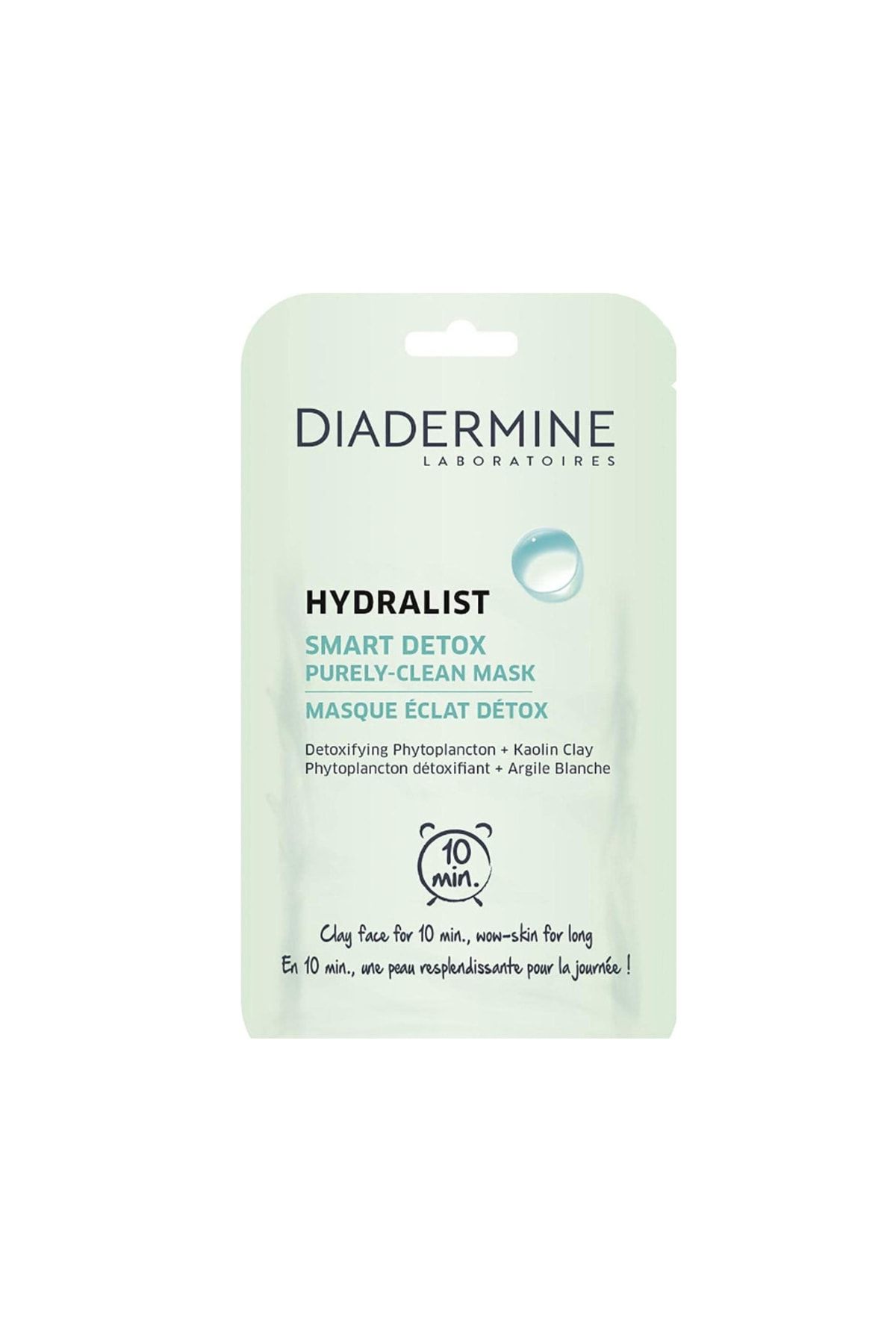 Diadermine Hydralist Smoothing Refreshing Detox Purifying Plankton Extract Face Masque 8 Ml