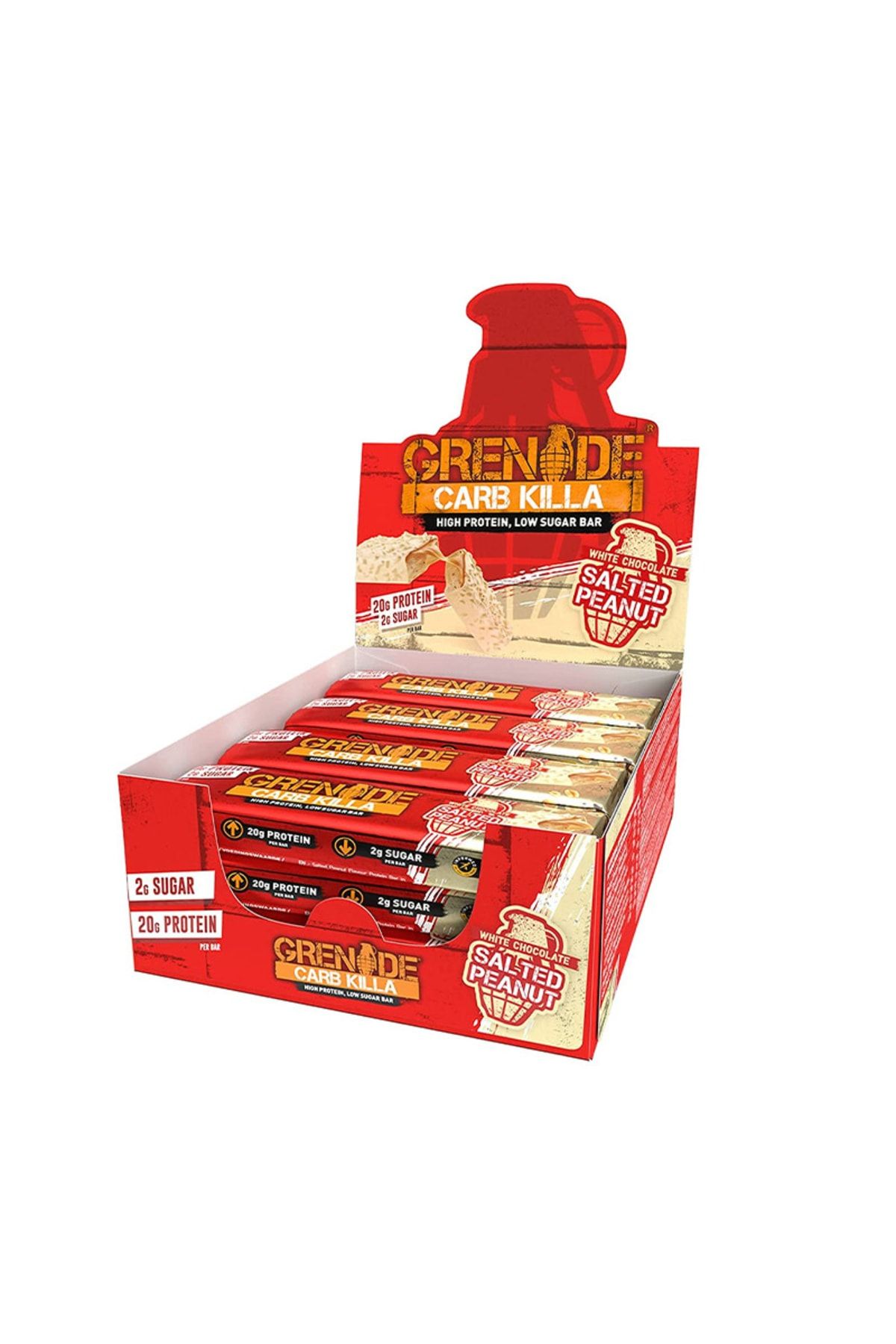 Grenade Carb Killa Protein Bar 60 gr 12 Adet - Beyaz Çikolata Yer Fıstığı